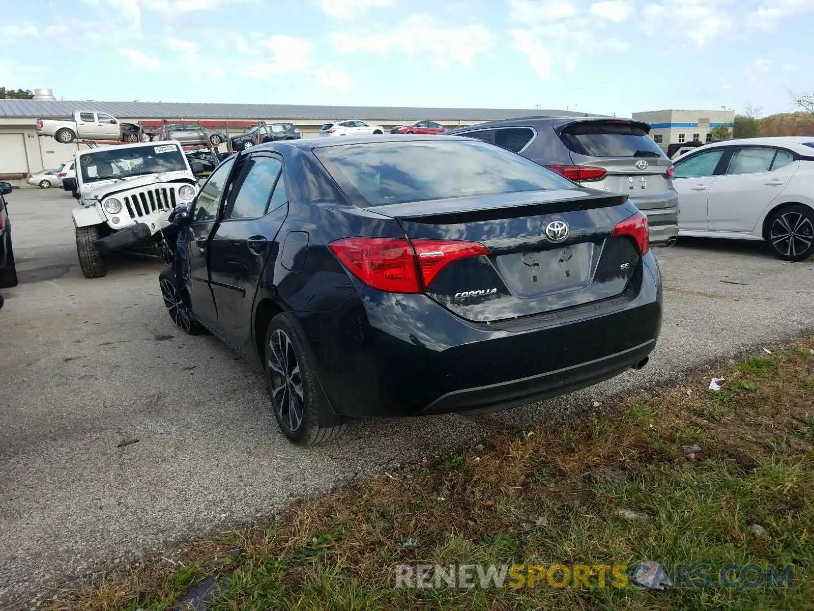 3 Photograph of a damaged car 2T1BURHE0KC162009 TOYOTA COROLLA 2019