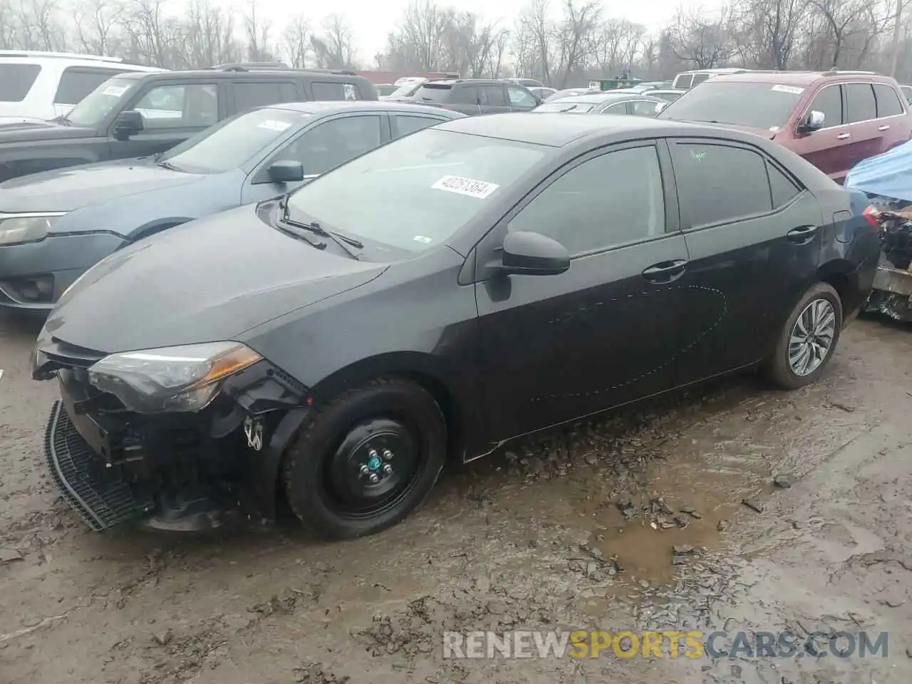 1 Photograph of a damaged car 2T1BURHE0KC163077 TOYOTA COROLLA 2019