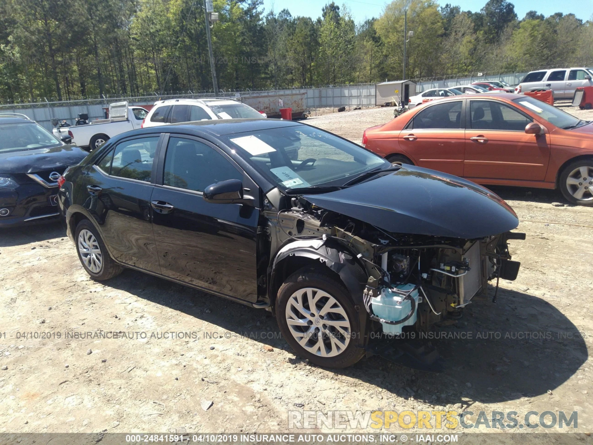 1 Photograph of a damaged car 2T1BURHE0KC163631 TOYOTA COROLLA 2019