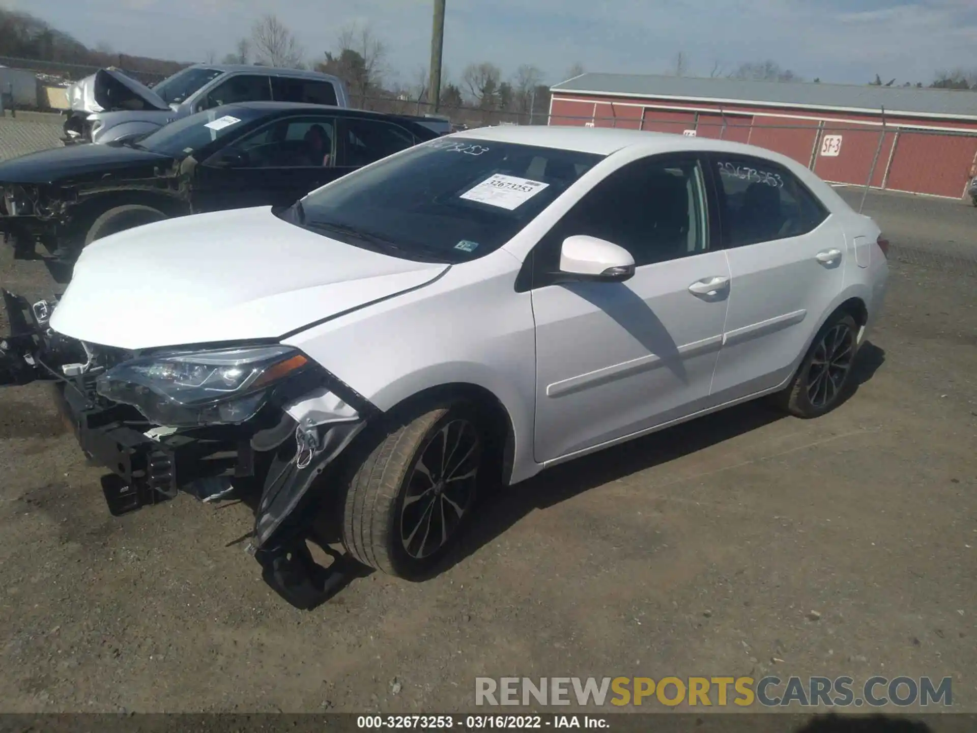 2 Photograph of a damaged car 2T1BURHE0KC163662 TOYOTA COROLLA 2019