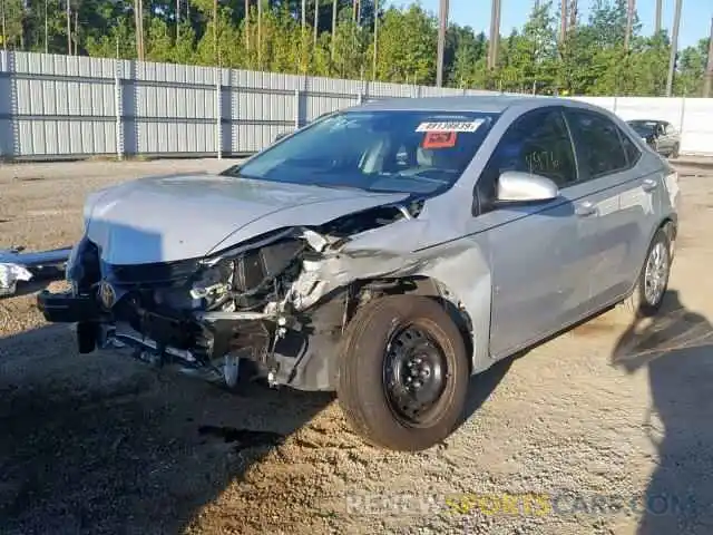 2 Photograph of a damaged car 2T1BURHE0KC163676 TOYOTA COROLLA 2019