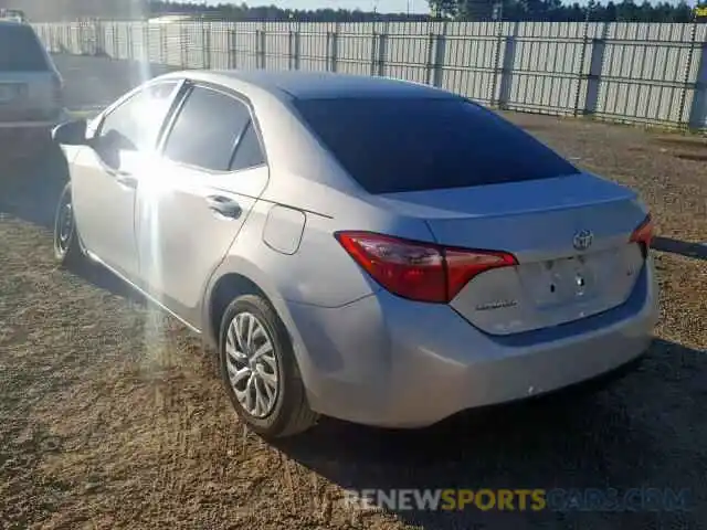 3 Photograph of a damaged car 2T1BURHE0KC163676 TOYOTA COROLLA 2019