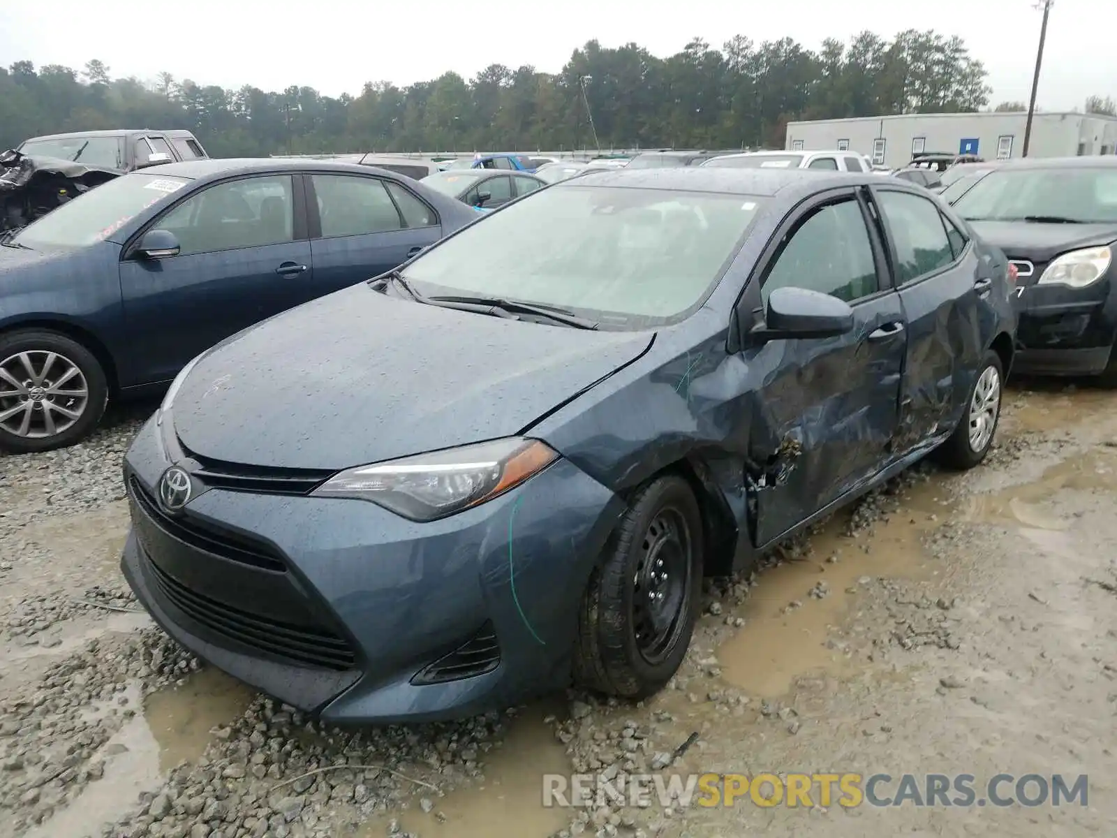 2 Photograph of a damaged car 2T1BURHE0KC163743 TOYOTA COROLLA 2019