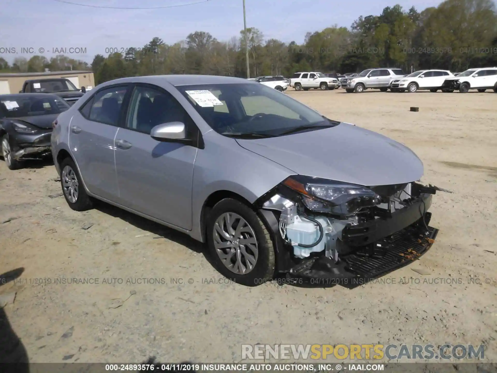 1 Photograph of a damaged car 2T1BURHE0KC163869 TOYOTA COROLLA 2019