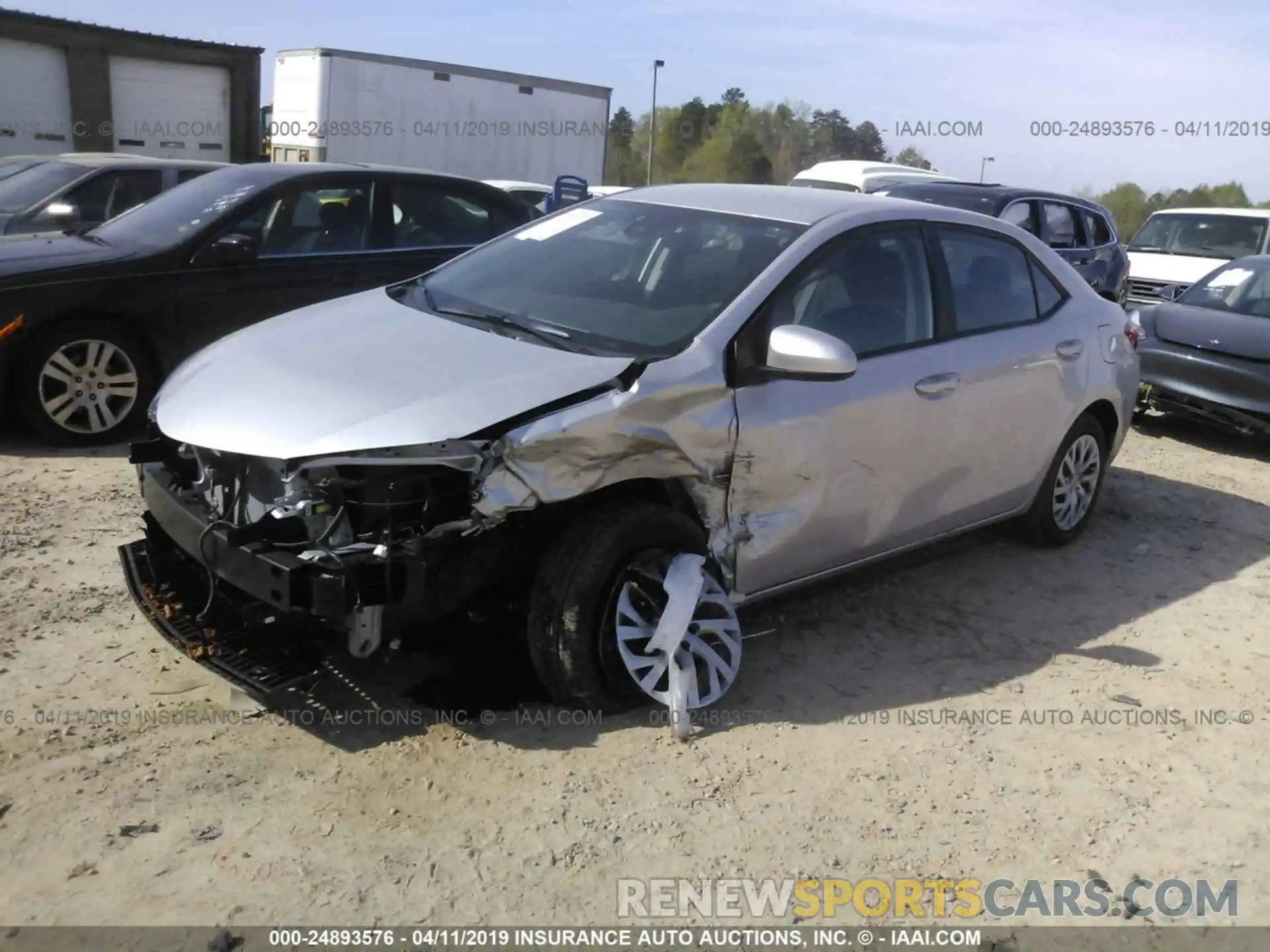 2 Photograph of a damaged car 2T1BURHE0KC163869 TOYOTA COROLLA 2019