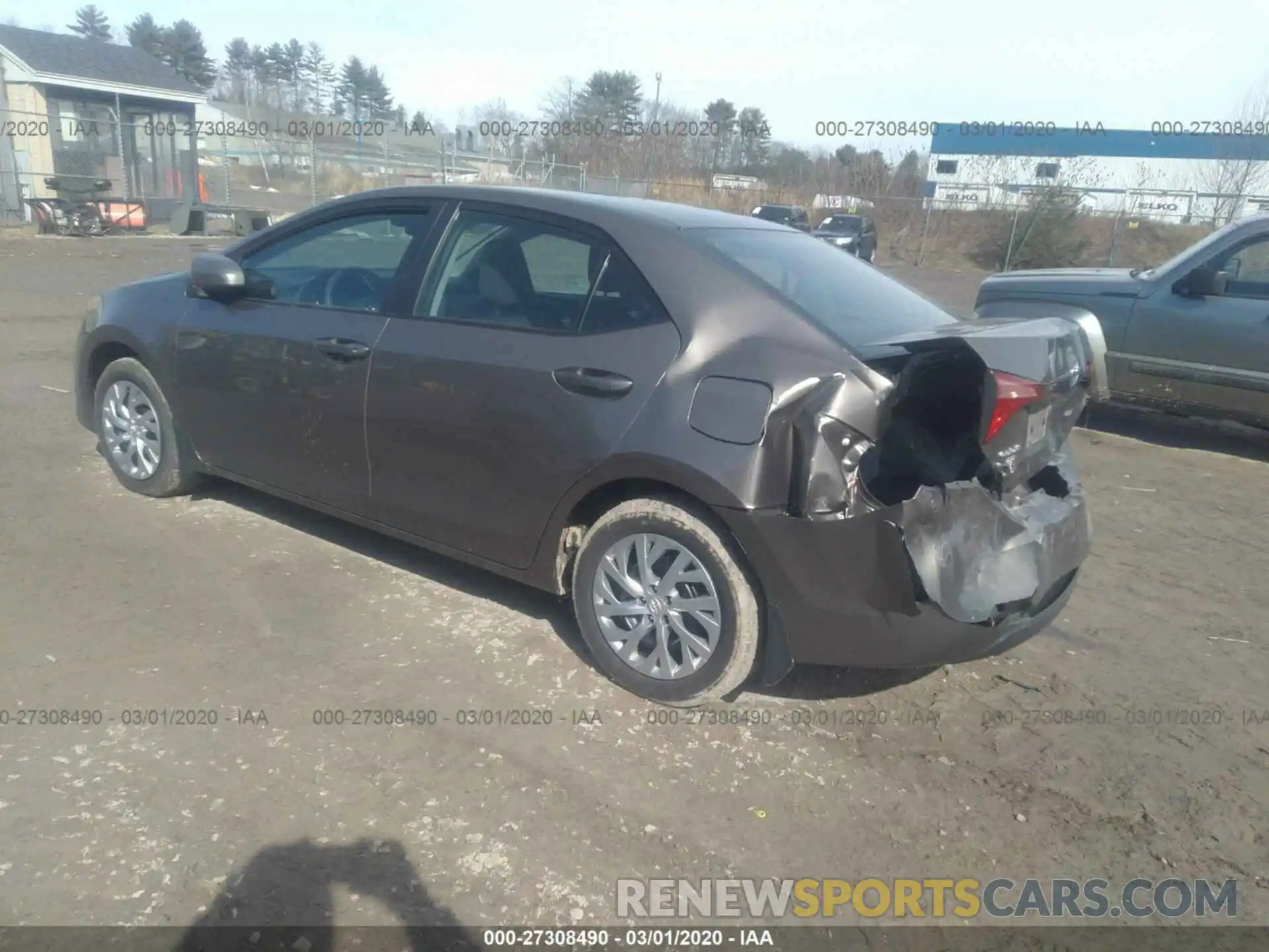 3 Photograph of a damaged car 2T1BURHE0KC164312 TOYOTA COROLLA 2019