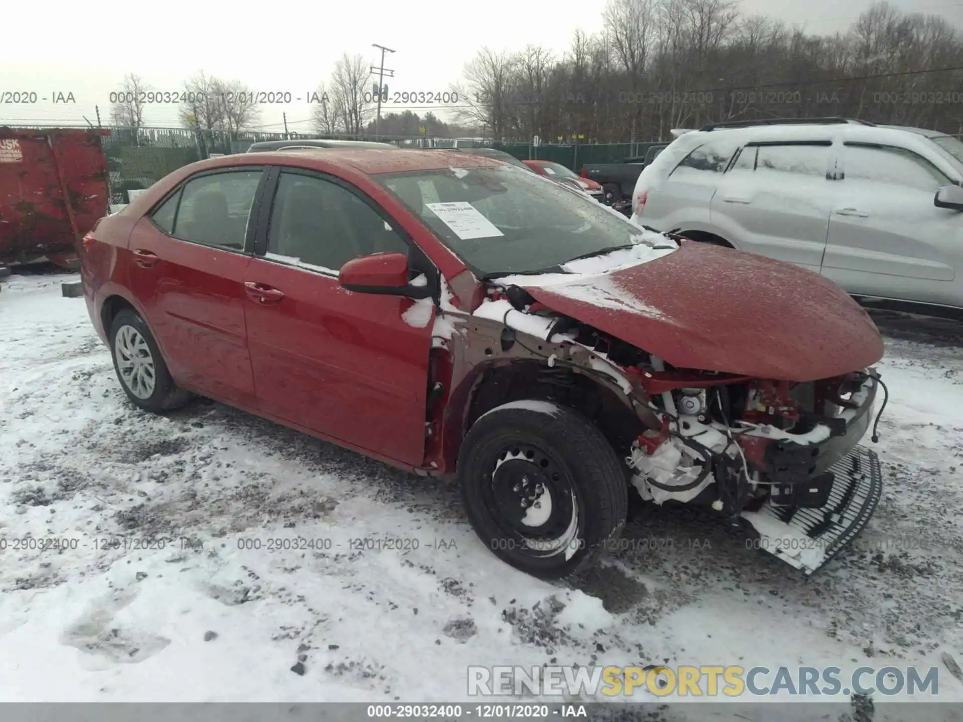 1 Photograph of a damaged car 2T1BURHE0KC164875 TOYOTA COROLLA 2019