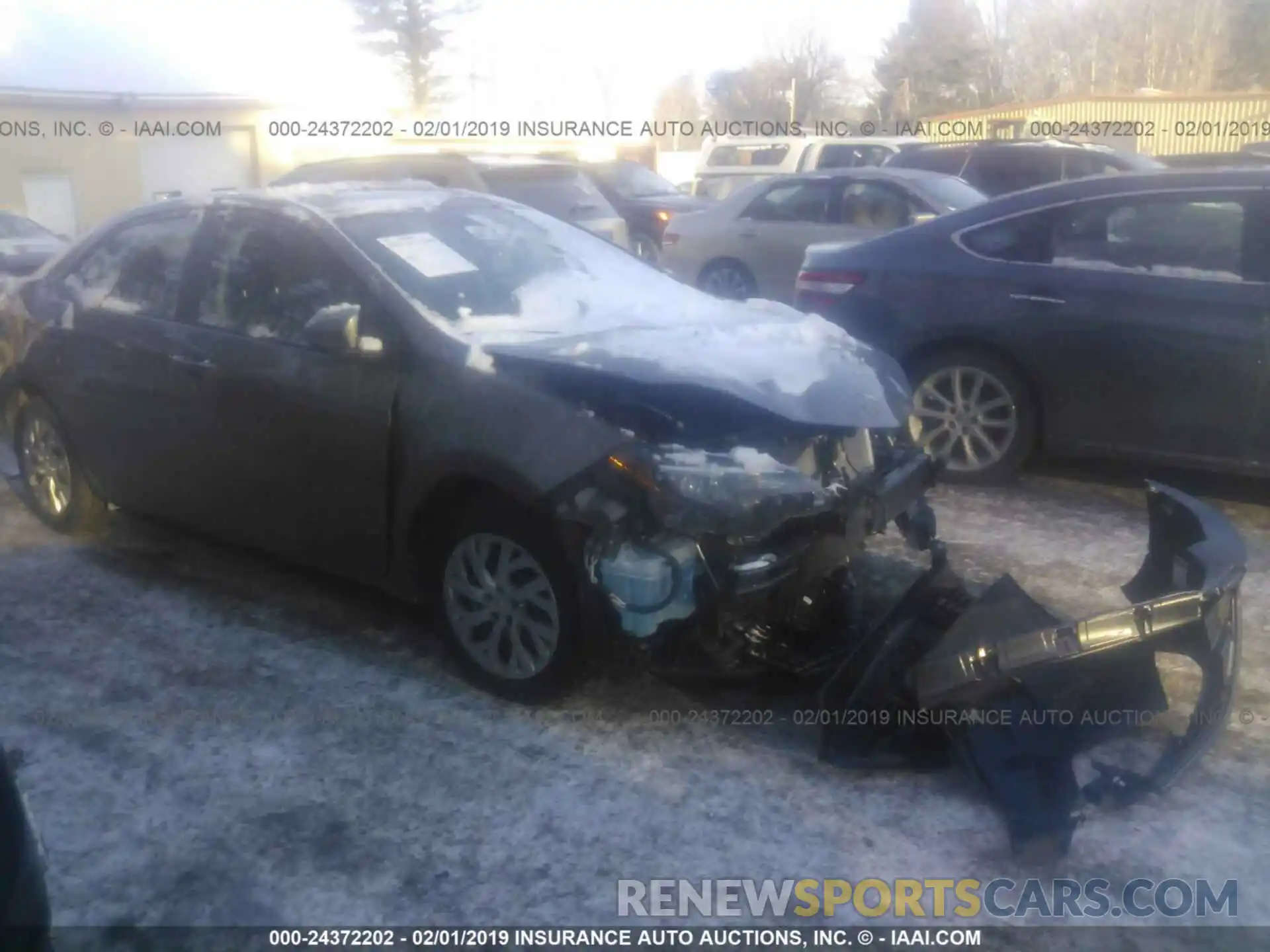 1 Photograph of a damaged car 2T1BURHE0KC165041 TOYOTA COROLLA 2019