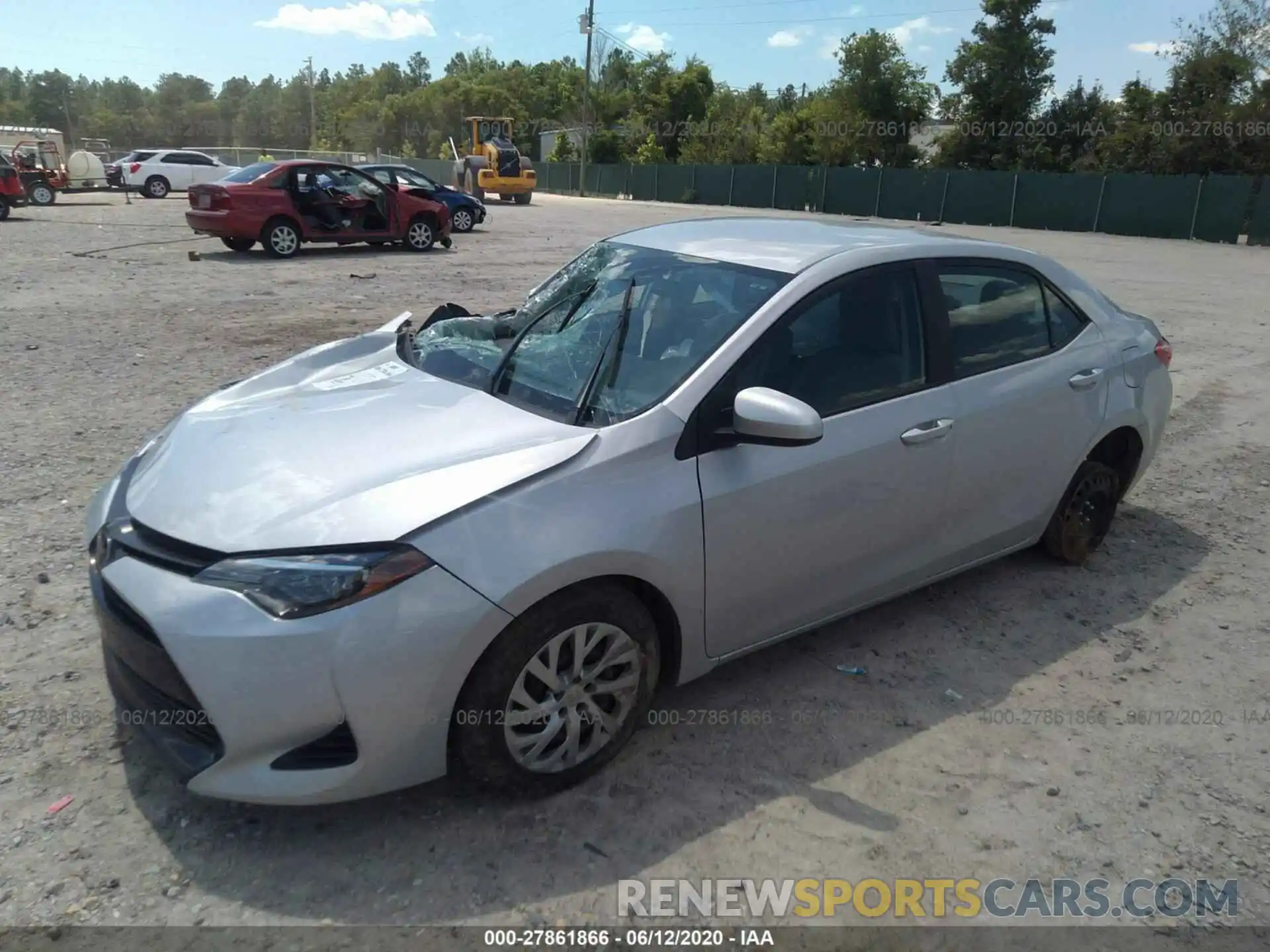 2 Photograph of a damaged car 2T1BURHE0KC165153 TOYOTA COROLLA 2019