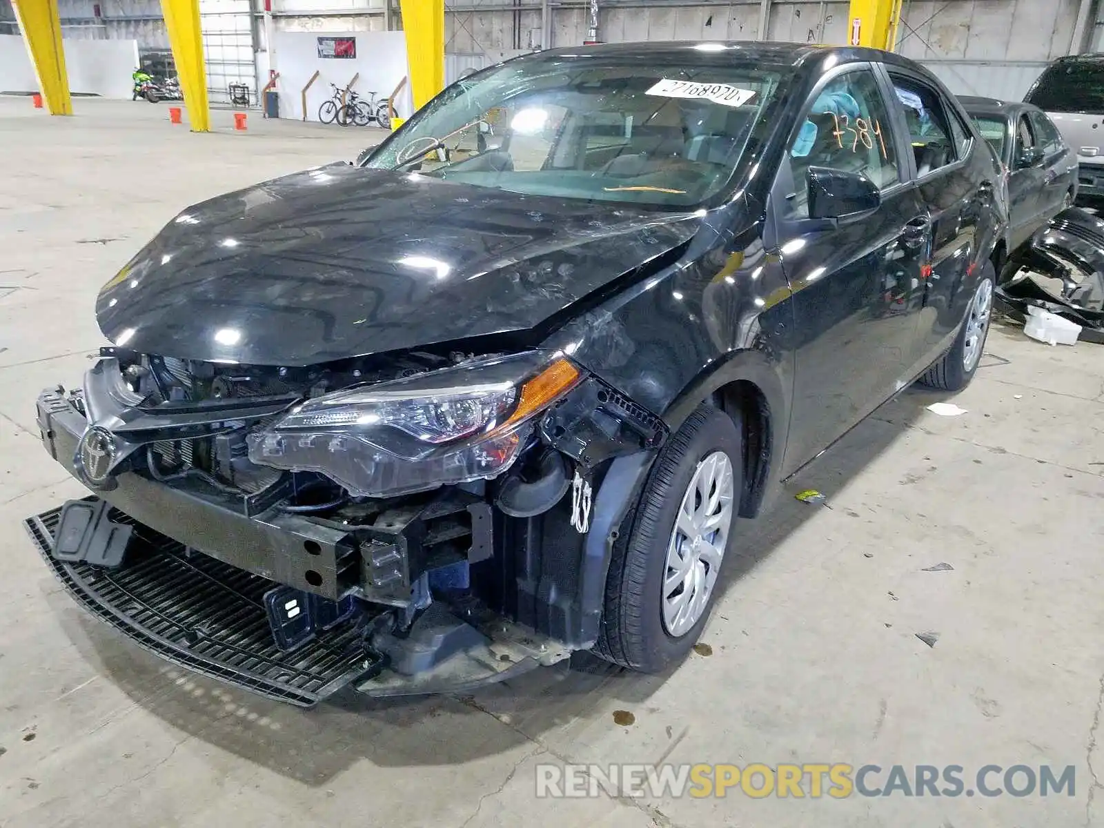 2 Photograph of a damaged car 2T1BURHE0KC165203 TOYOTA COROLLA 2019