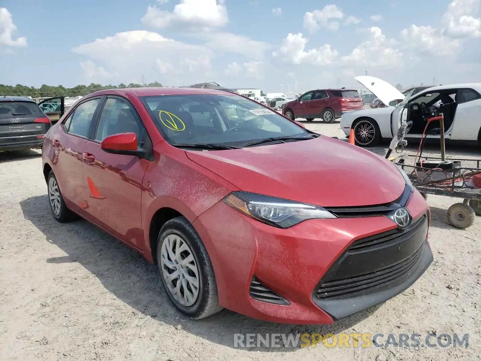 1 Photograph of a damaged car 2T1BURHE0KC165492 TOYOTA COROLLA 2019