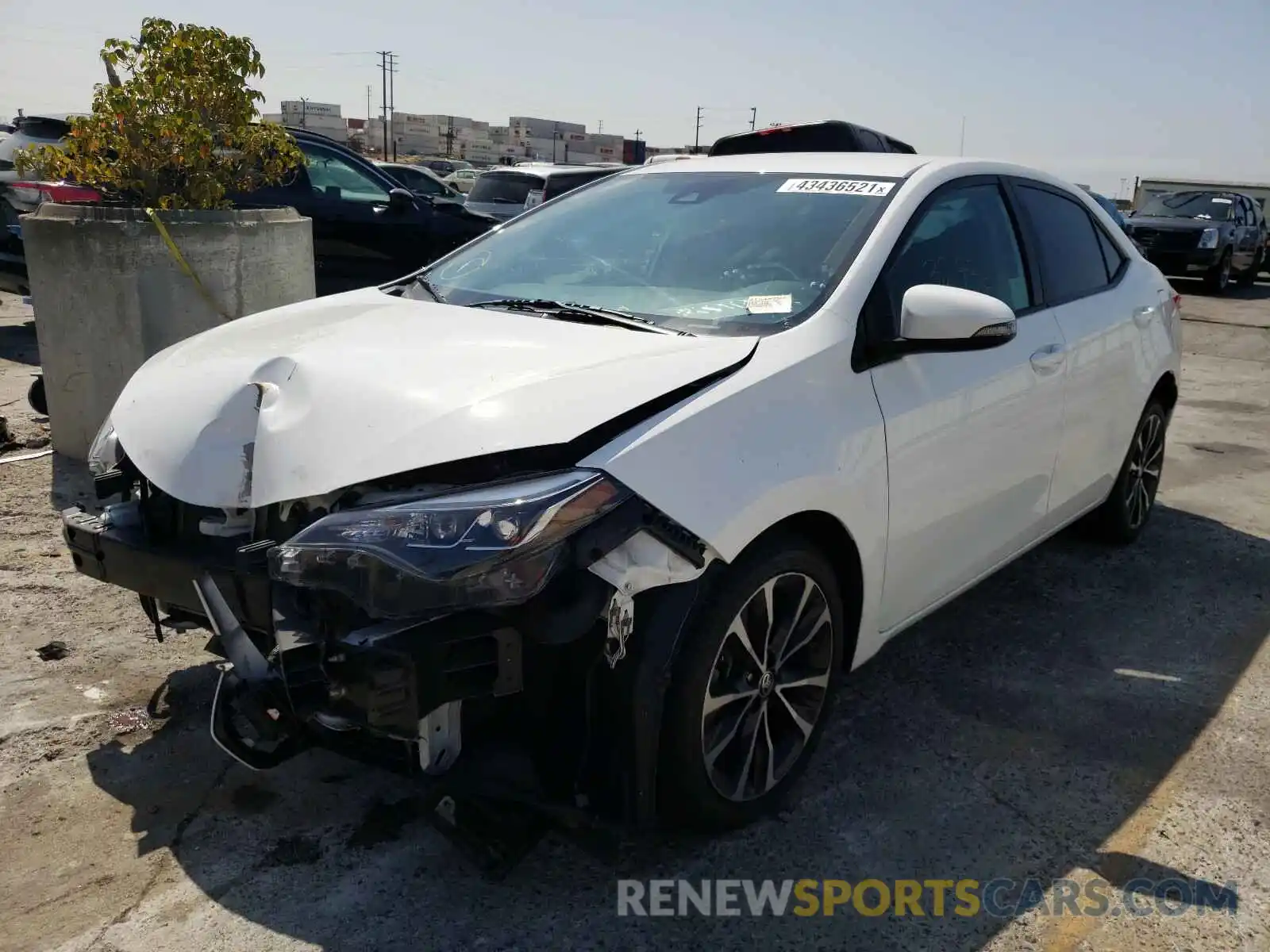 2 Photograph of a damaged car 2T1BURHE0KC165539 TOYOTA COROLLA 2019