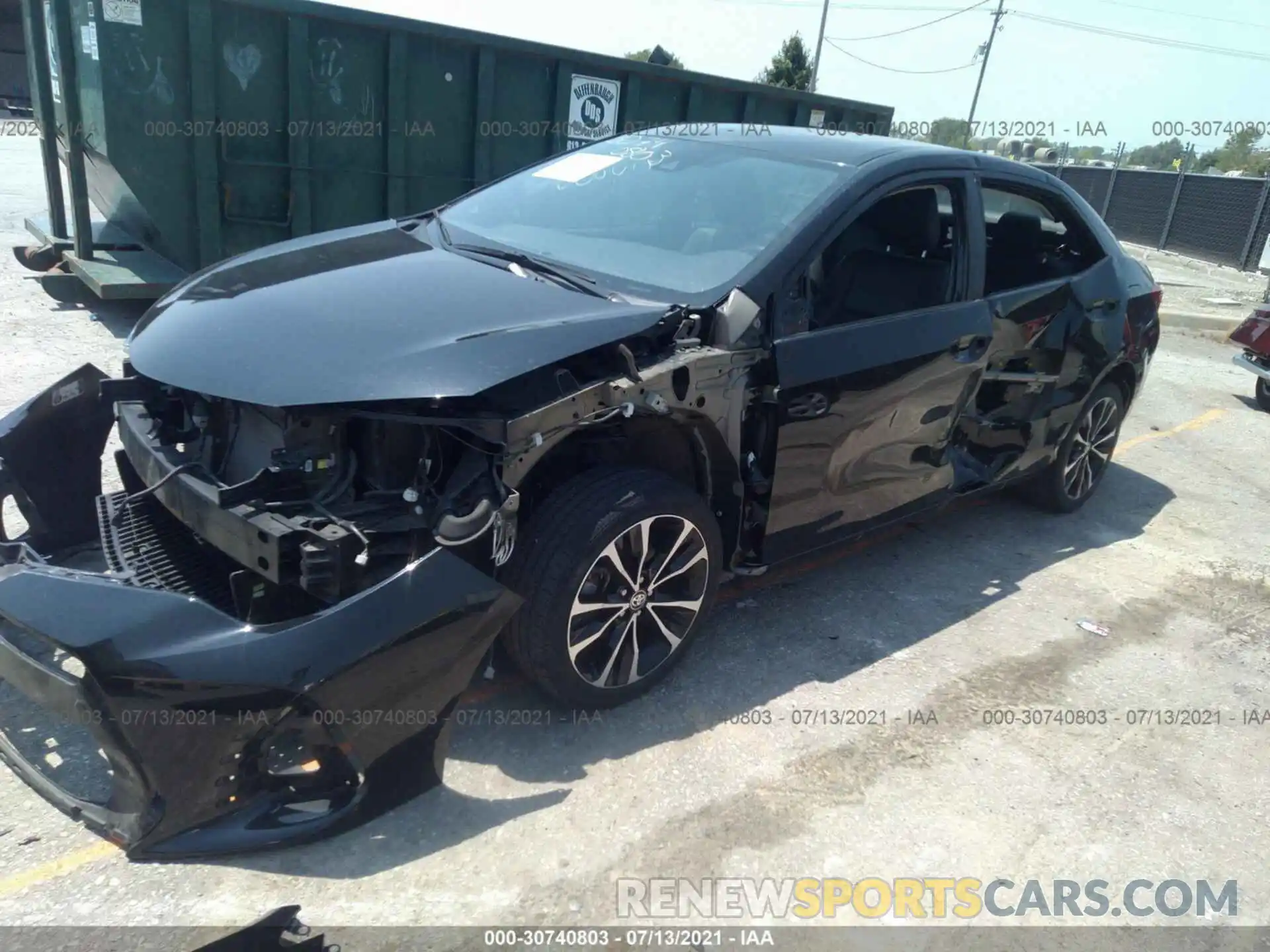 6 Photograph of a damaged car 2T1BURHE0KC165654 TOYOTA COROLLA 2019