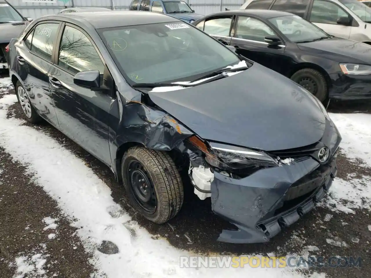 1 Photograph of a damaged car 2T1BURHE0KC165962 TOYOTA COROLLA 2019