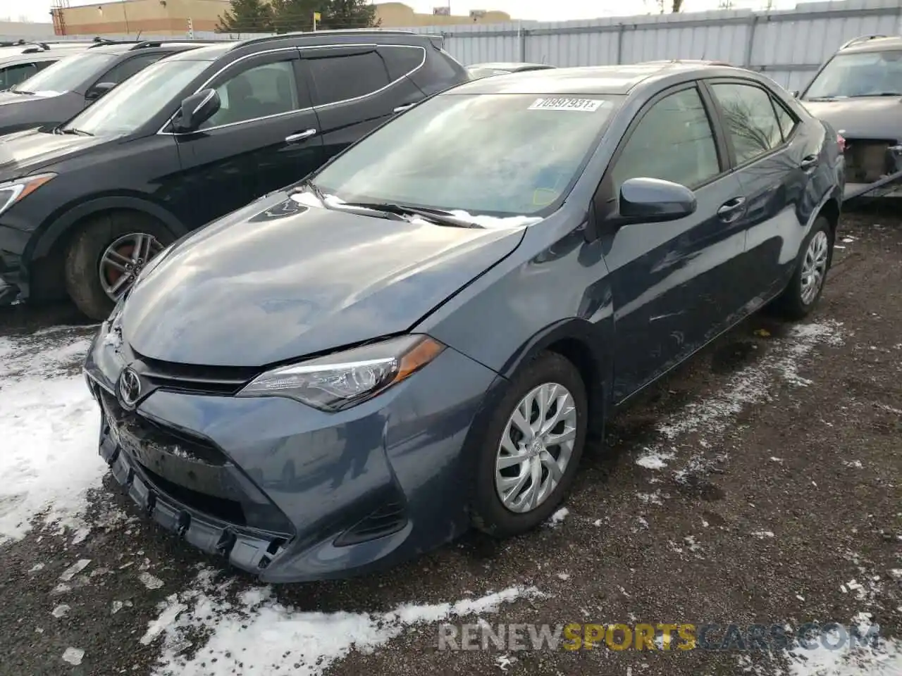 2 Photograph of a damaged car 2T1BURHE0KC165962 TOYOTA COROLLA 2019