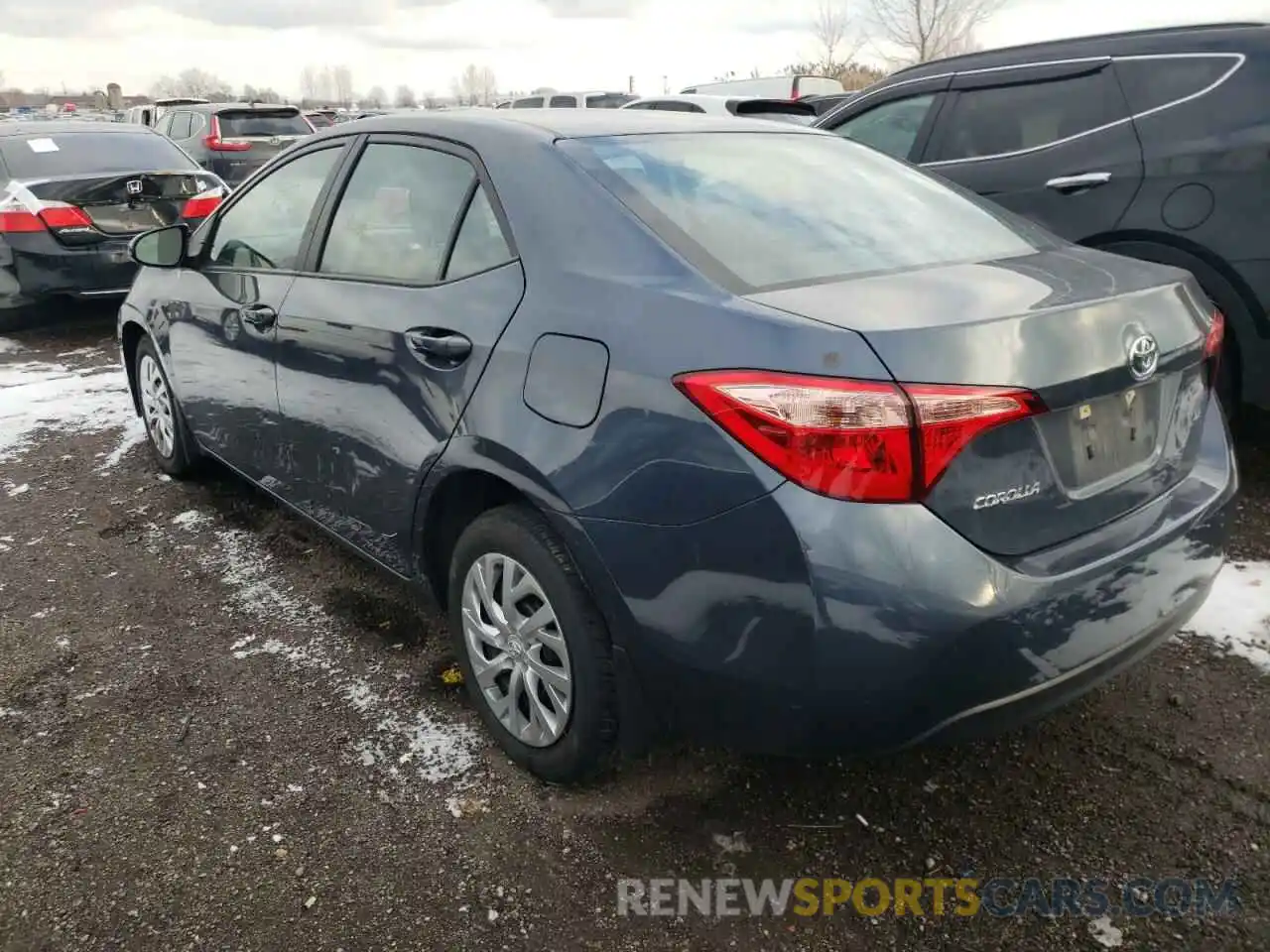 3 Photograph of a damaged car 2T1BURHE0KC165962 TOYOTA COROLLA 2019