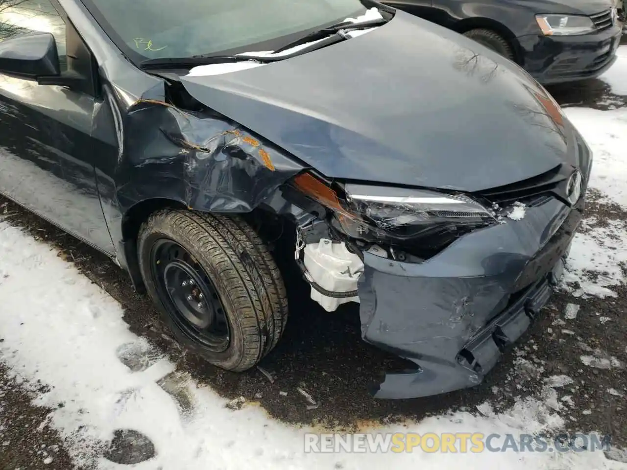 9 Photograph of a damaged car 2T1BURHE0KC165962 TOYOTA COROLLA 2019