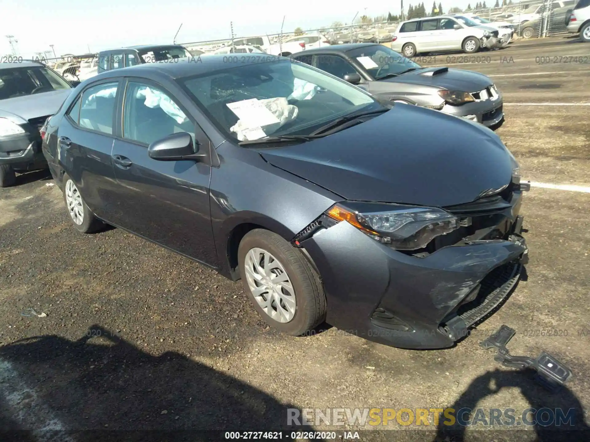 1 Photograph of a damaged car 2T1BURHE0KC167260 TOYOTA COROLLA 2019