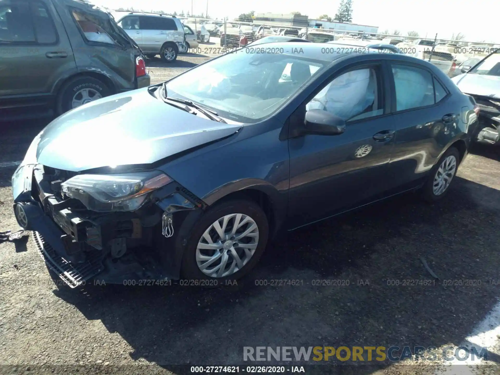 2 Photograph of a damaged car 2T1BURHE0KC167260 TOYOTA COROLLA 2019