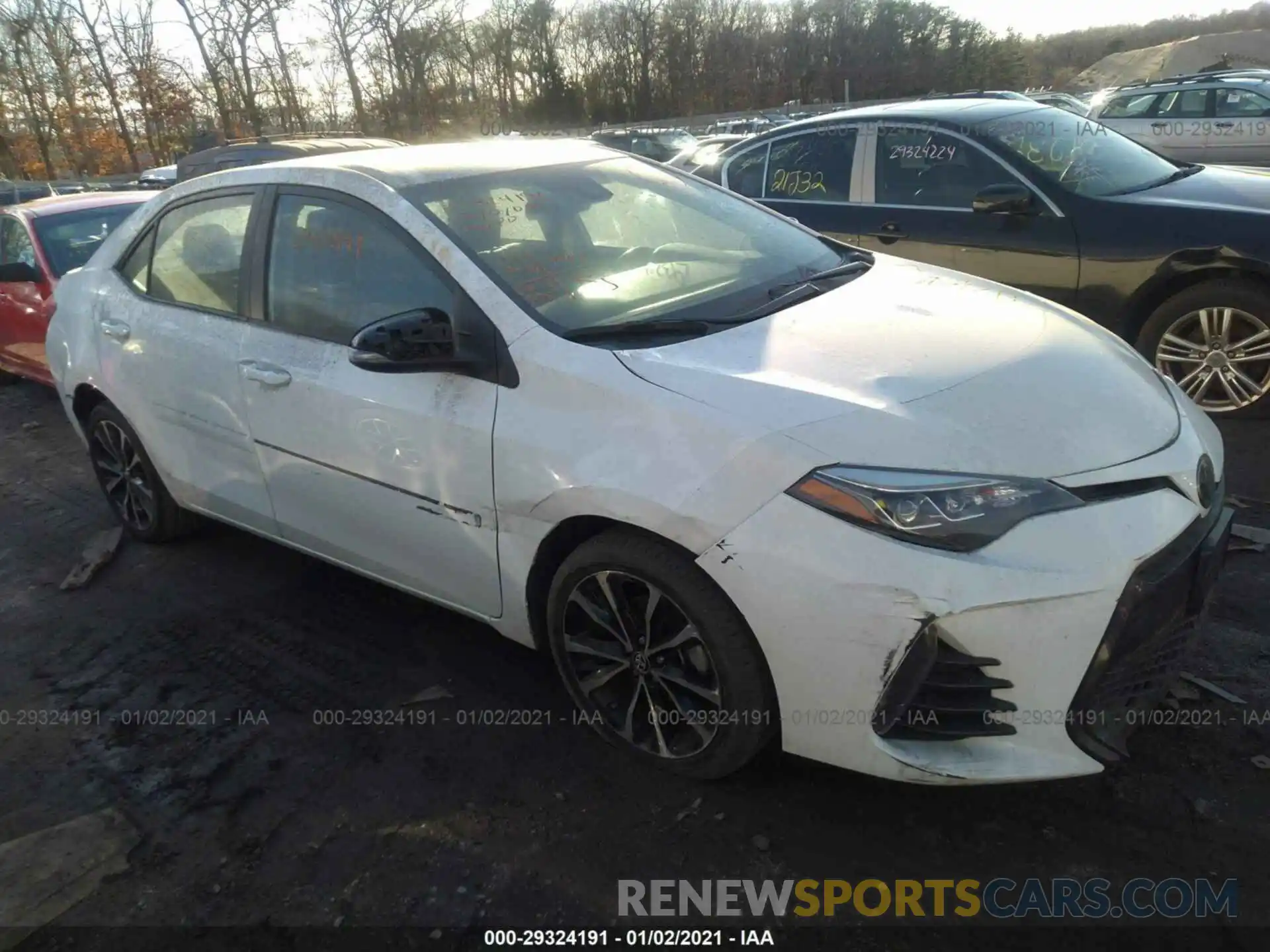 1 Photograph of a damaged car 2T1BURHE0KC168117 TOYOTA COROLLA 2019