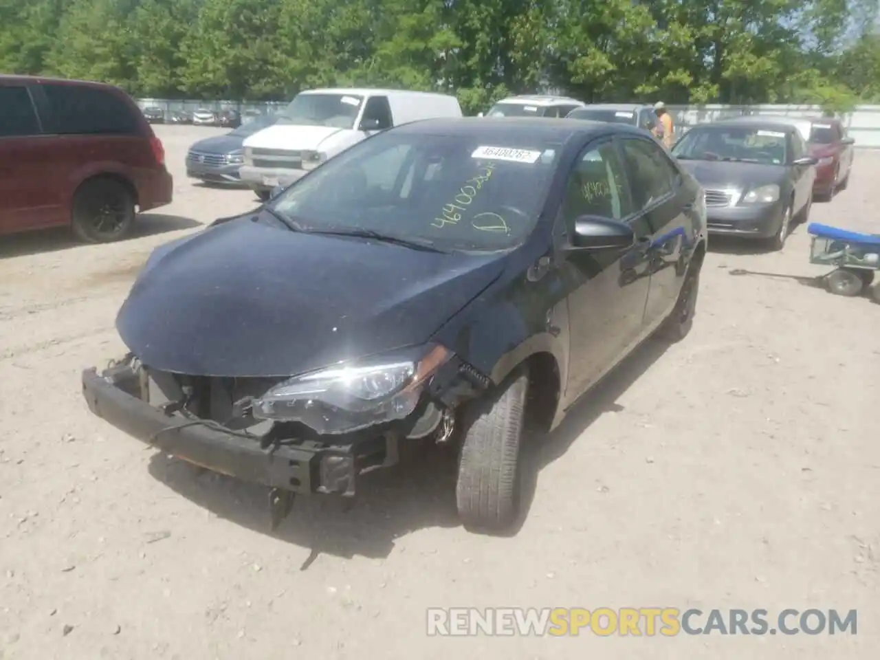 2 Photograph of a damaged car 2T1BURHE0KC168120 TOYOTA COROLLA 2019