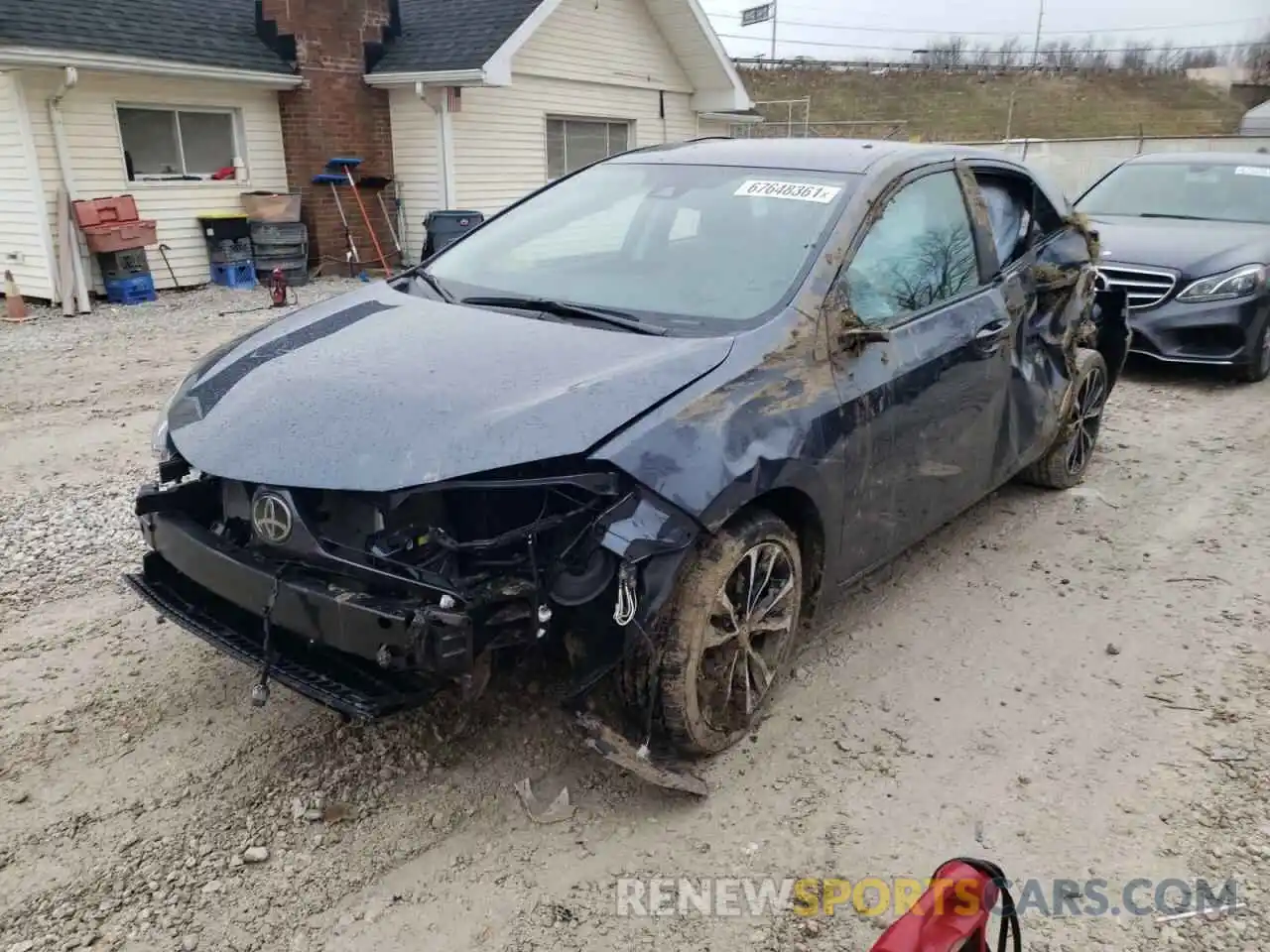 2 Photograph of a damaged car 2T1BURHE0KC168327 TOYOTA COROLLA 2019