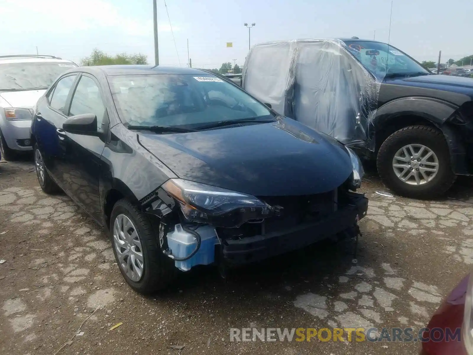 1 Photograph of a damaged car 2T1BURHE0KC168487 TOYOTA COROLLA 2019