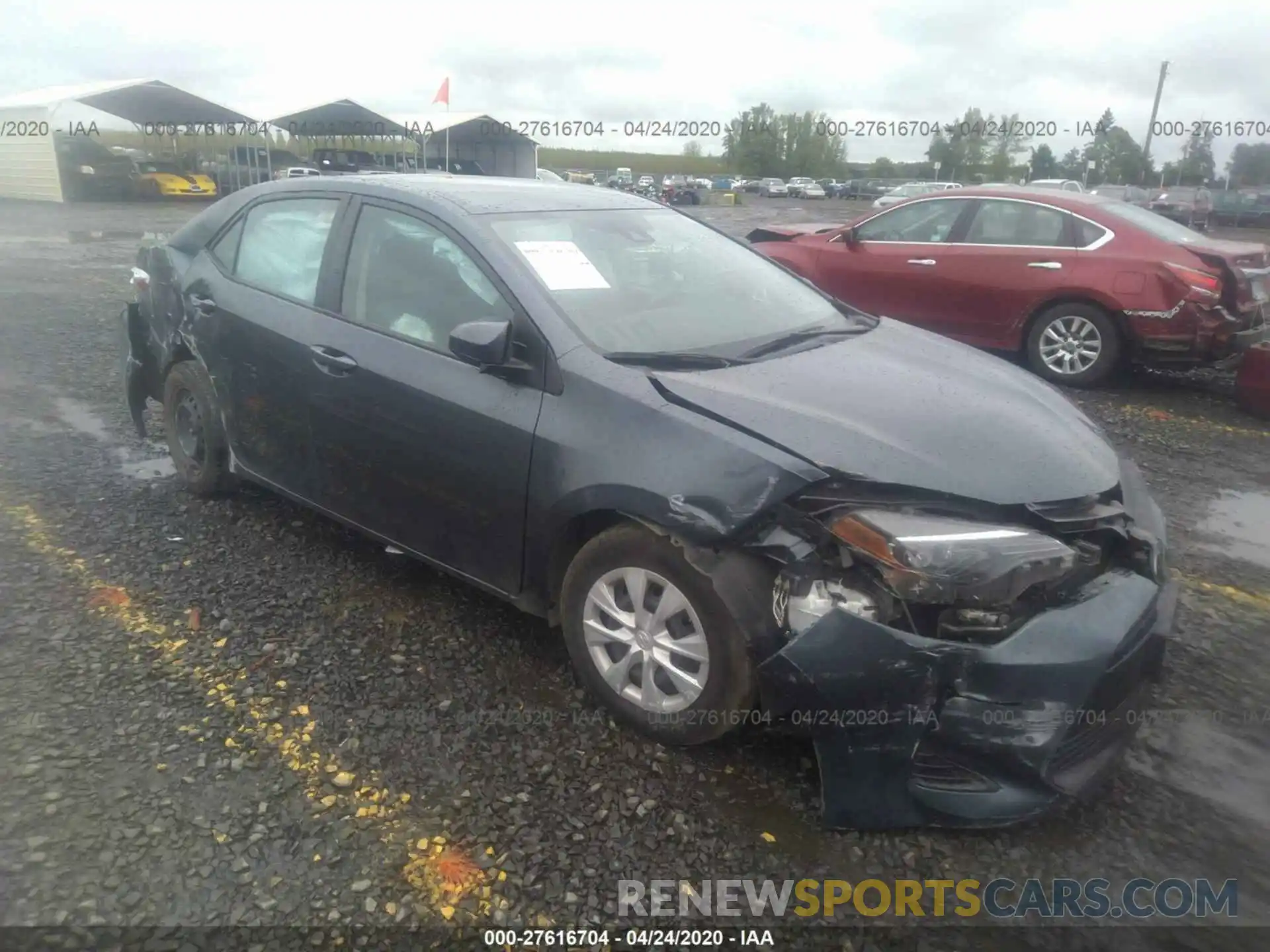 1 Photograph of a damaged car 2T1BURHE0KC169249 TOYOTA COROLLA 2019