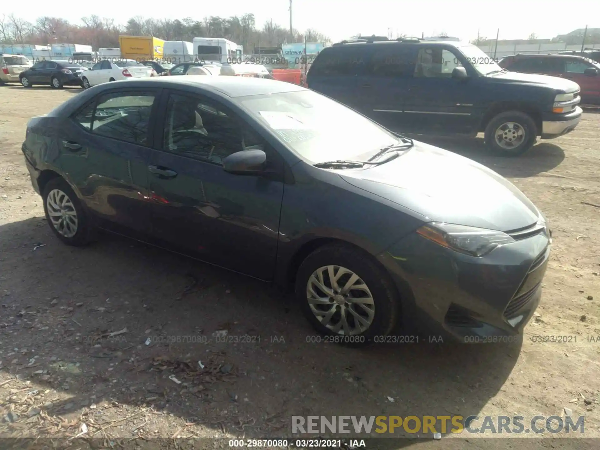 1 Photograph of a damaged car 2T1BURHE0KC169431 TOYOTA COROLLA 2019