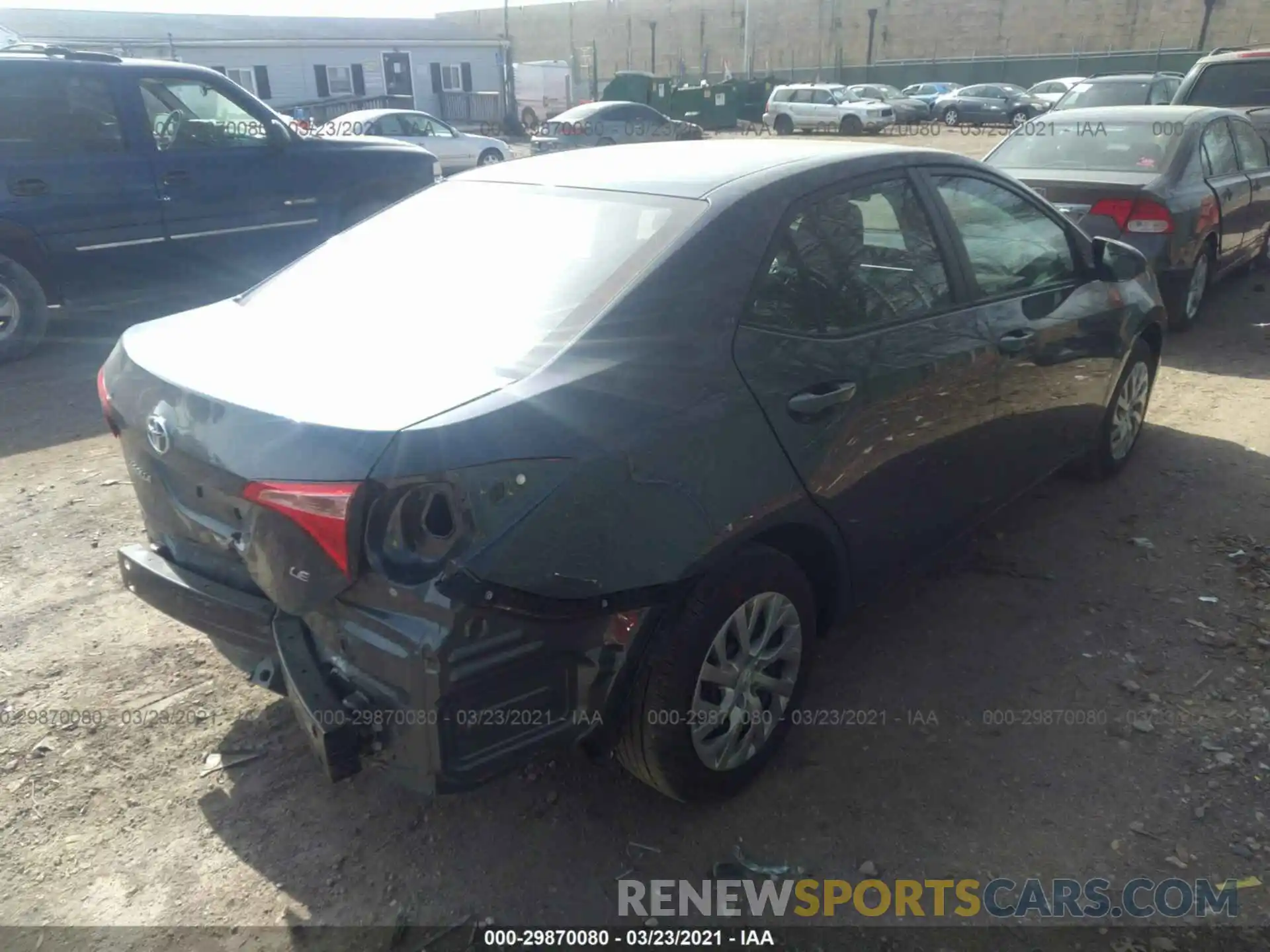 4 Photograph of a damaged car 2T1BURHE0KC169431 TOYOTA COROLLA 2019