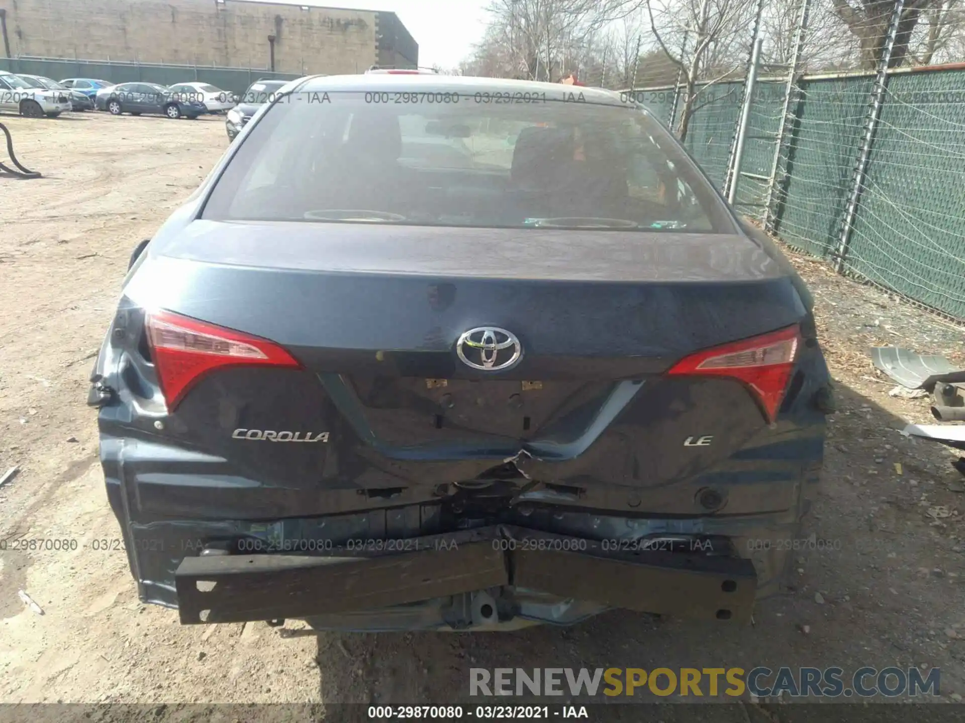 6 Photograph of a damaged car 2T1BURHE0KC169431 TOYOTA COROLLA 2019