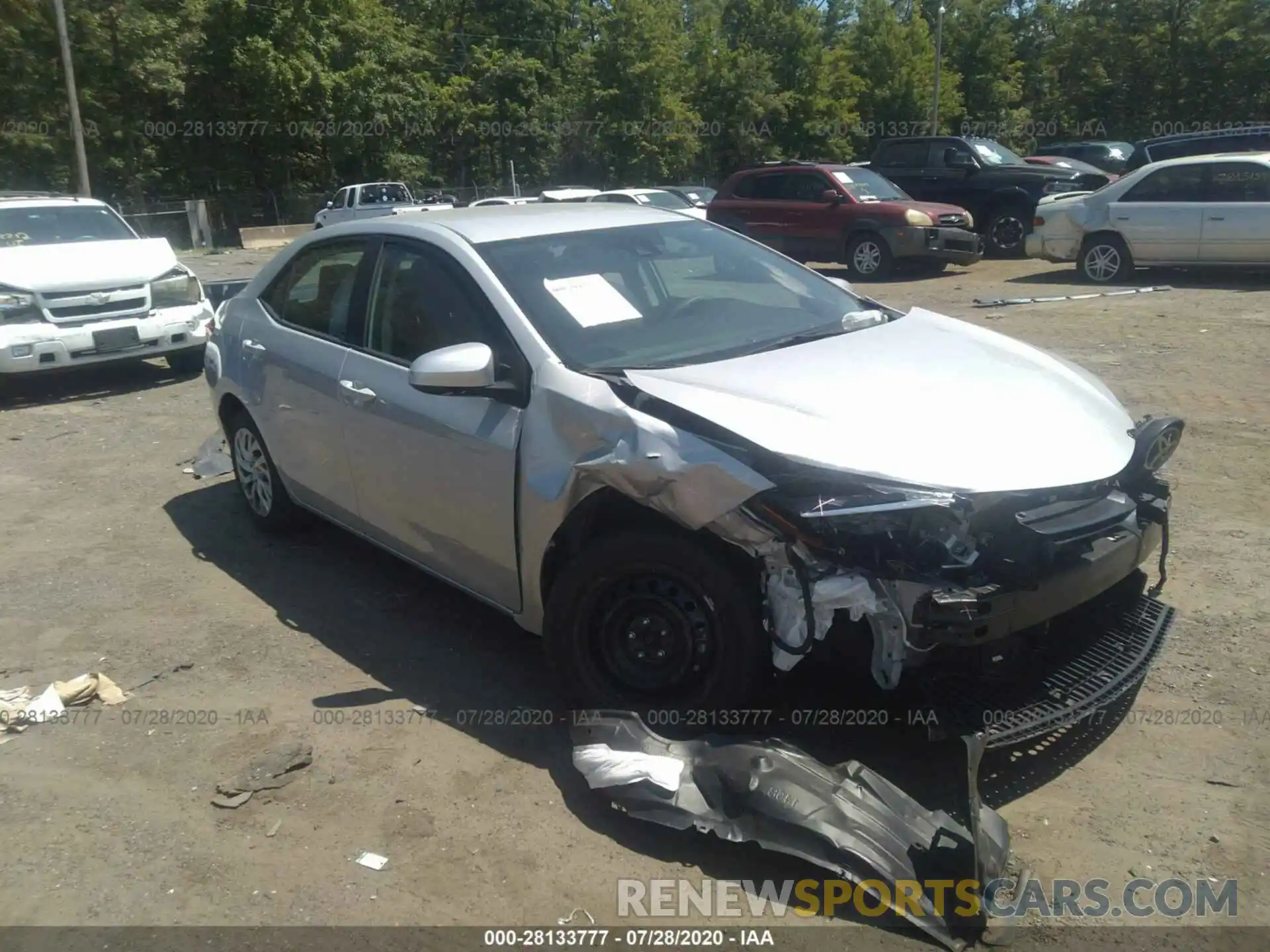 1 Photograph of a damaged car 2T1BURHE0KC169557 TOYOTA COROLLA 2019