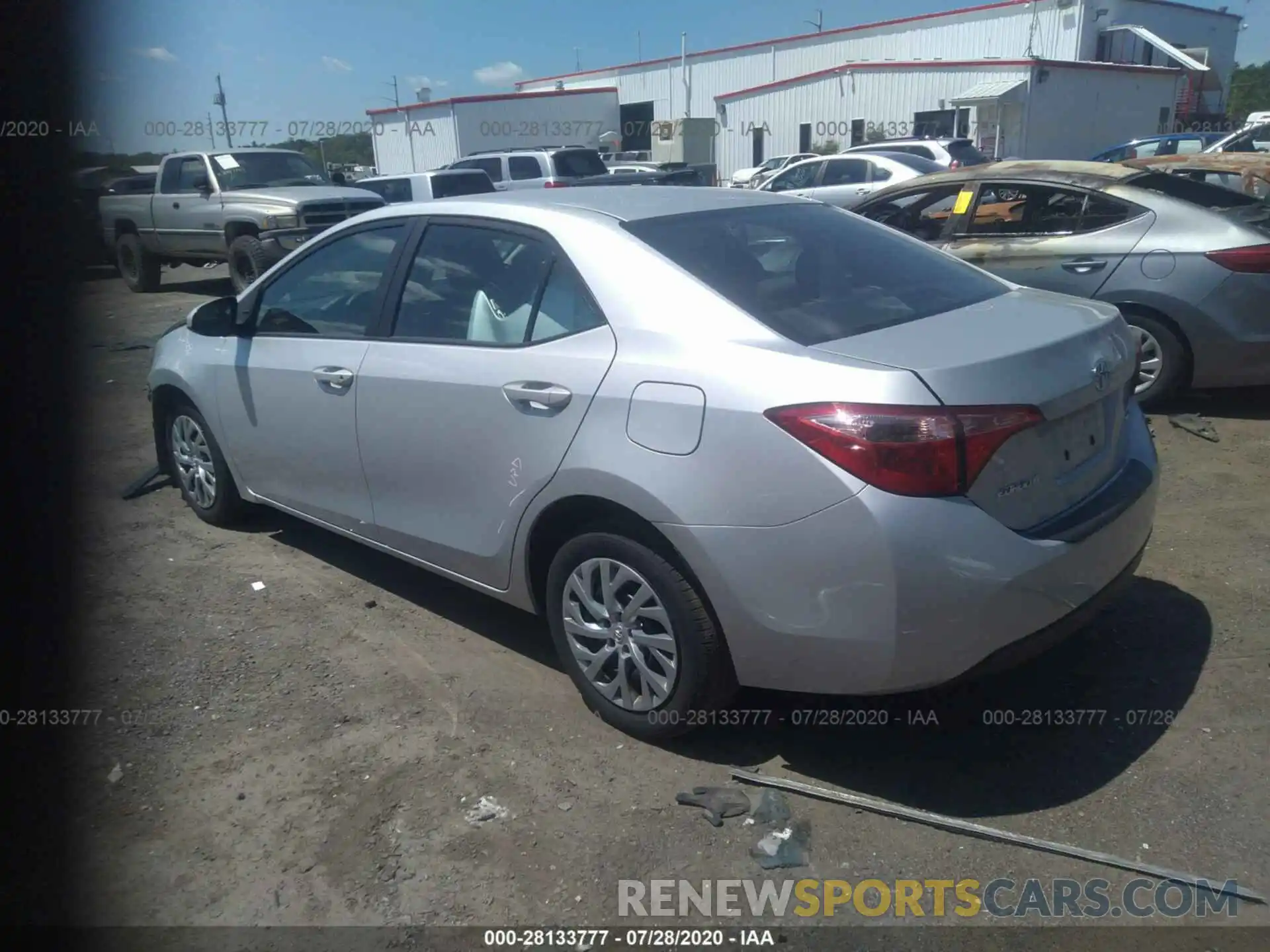 3 Photograph of a damaged car 2T1BURHE0KC169557 TOYOTA COROLLA 2019