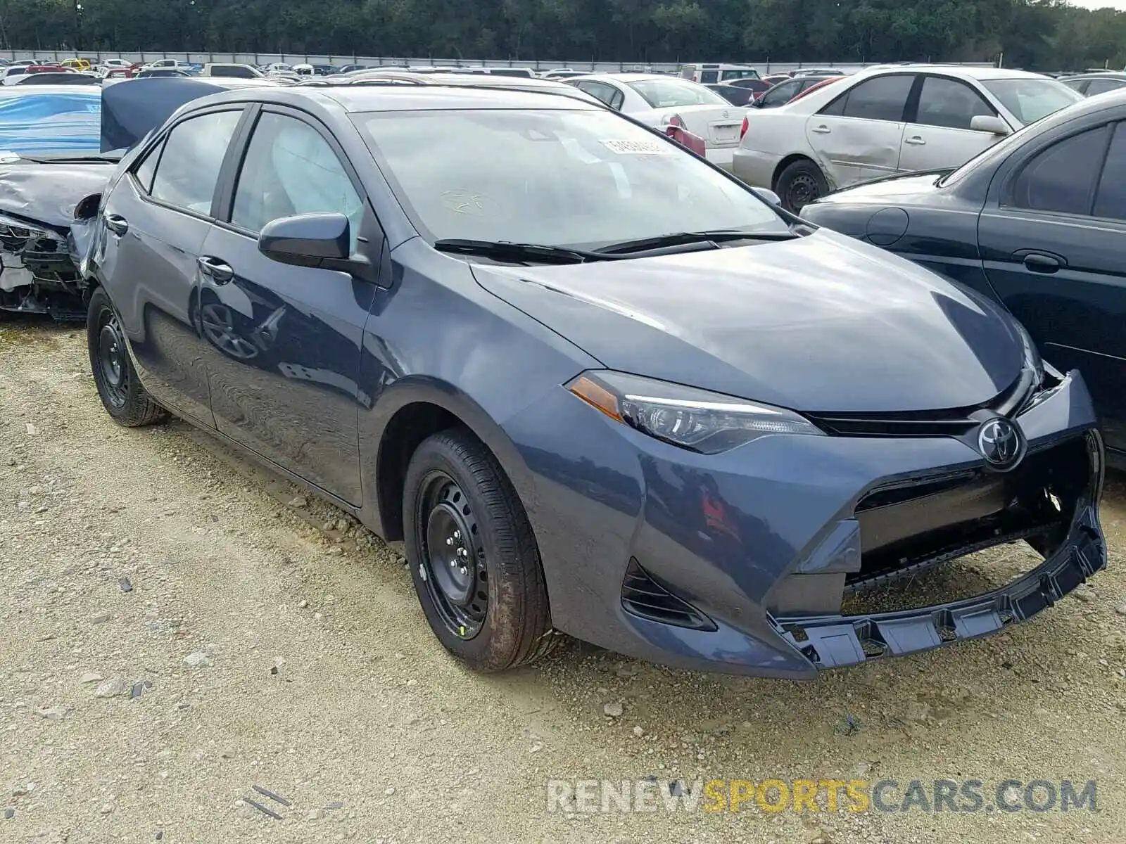 1 Photograph of a damaged car 2T1BURHE0KC169784 TOYOTA COROLLA 2019