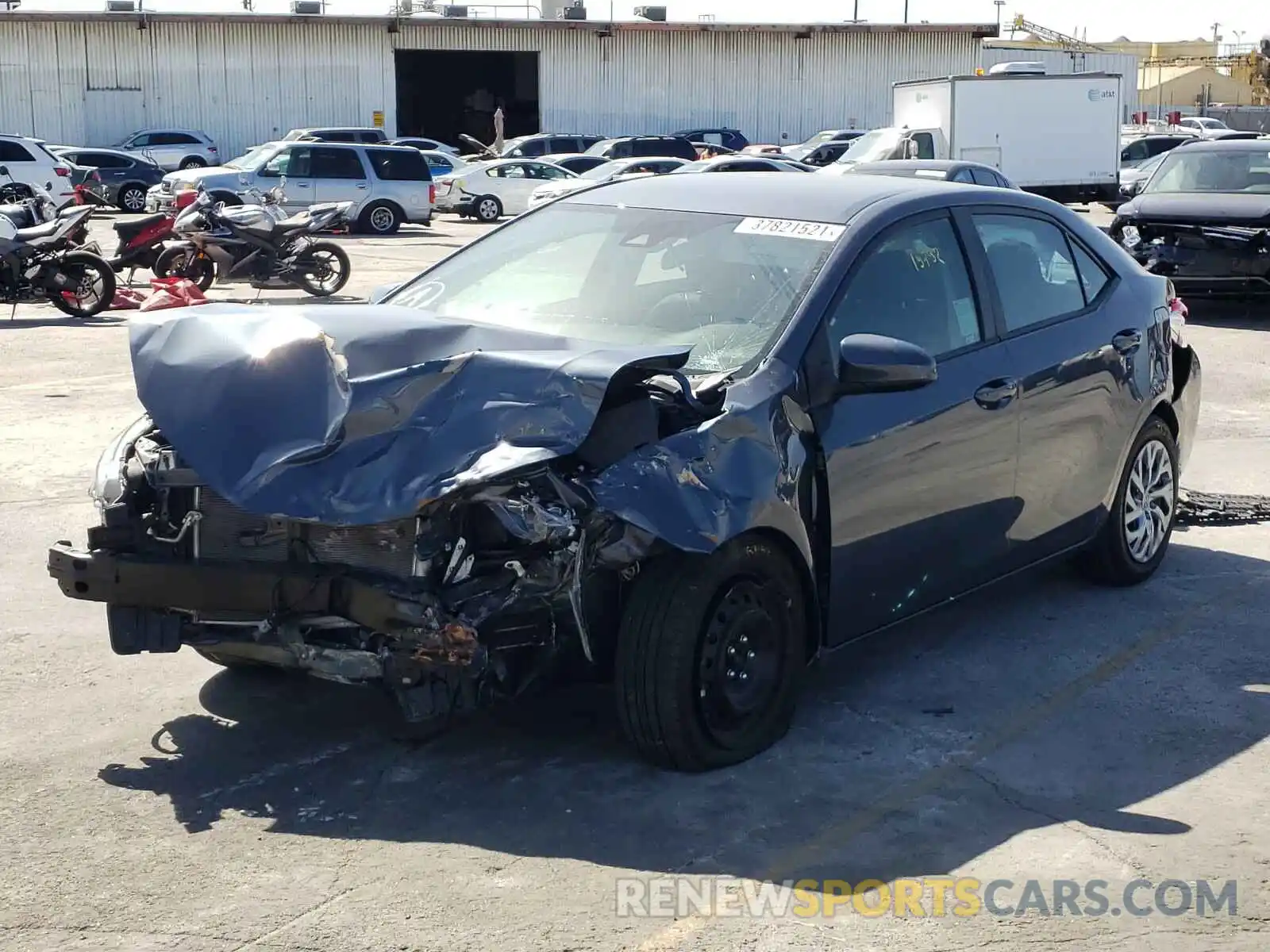 2 Photograph of a damaged car 2T1BURHE0KC170126 TOYOTA COROLLA 2019