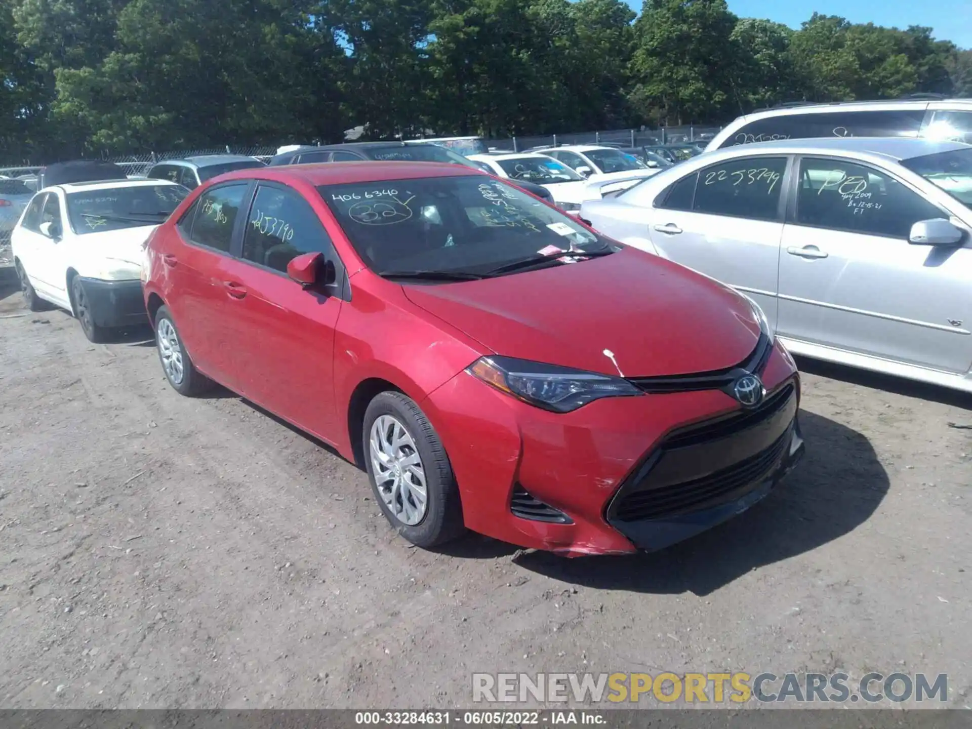 1 Photograph of a damaged car 2T1BURHE0KC170272 TOYOTA COROLLA 2019