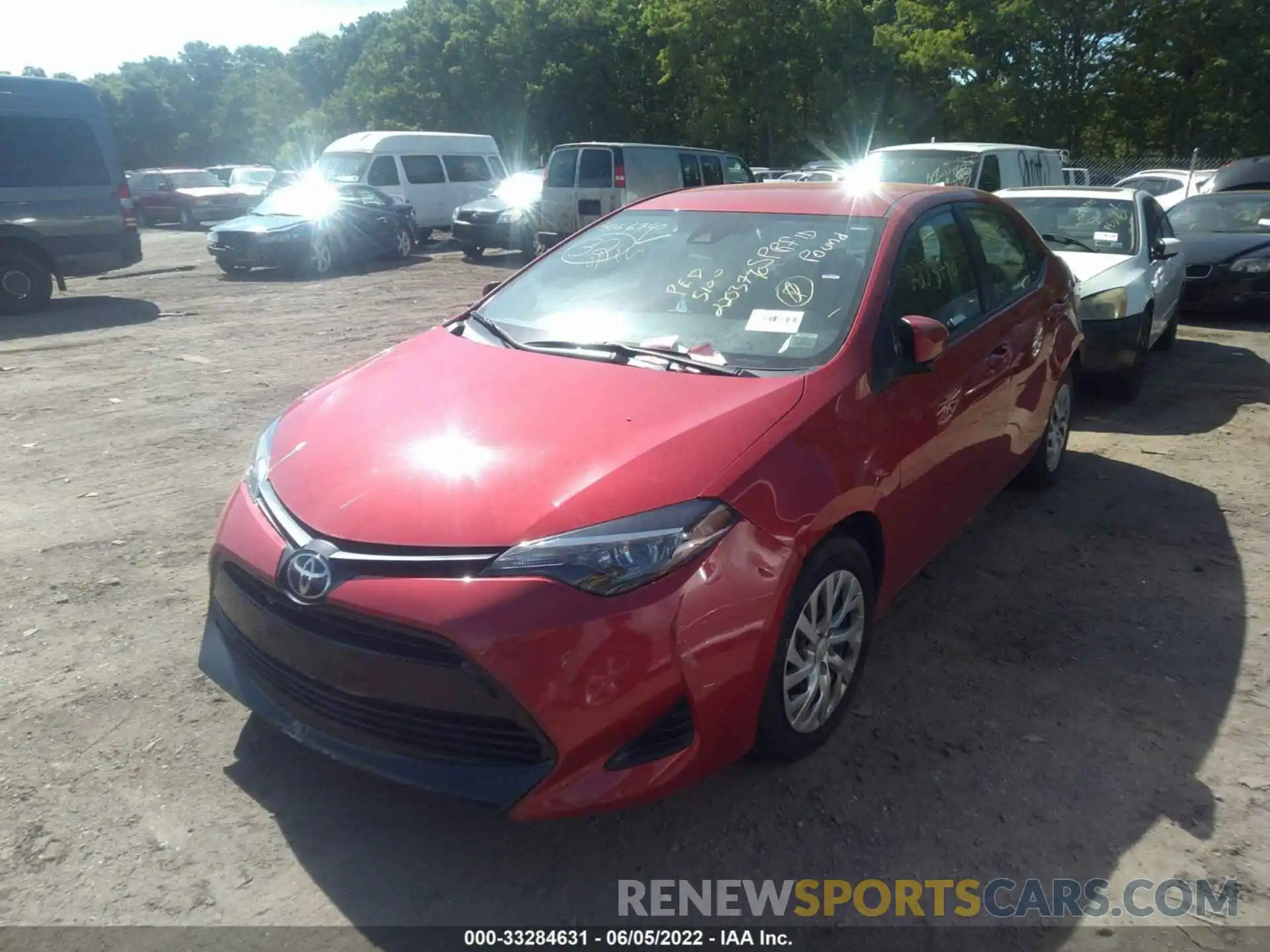 2 Photograph of a damaged car 2T1BURHE0KC170272 TOYOTA COROLLA 2019