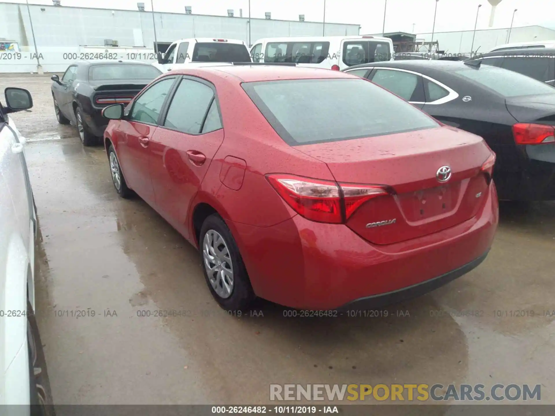 3 Photograph of a damaged car 2T1BURHE0KC170594 TOYOTA COROLLA 2019