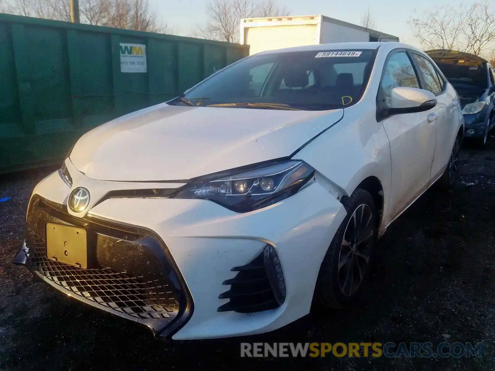 2 Photograph of a damaged car 2T1BURHE0KC171079 TOYOTA COROLLA 2019