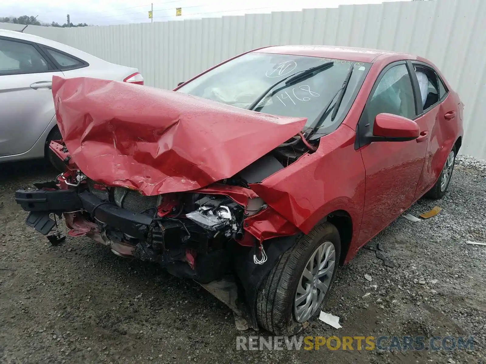 2 Photograph of a damaged car 2T1BURHE0KC171468 TOYOTA COROLLA 2019