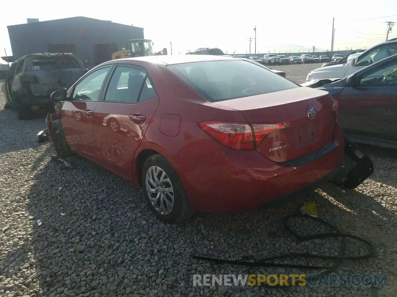 3 Photograph of a damaged car 2T1BURHE0KC171583 TOYOTA COROLLA 2019