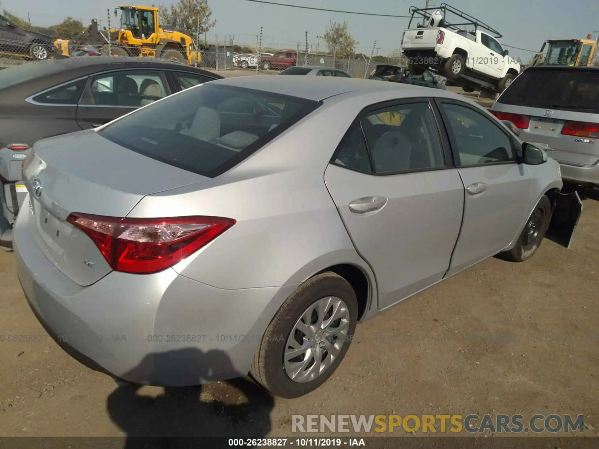 4 Photograph of a damaged car 2T1BURHE0KC171602 TOYOTA COROLLA 2019