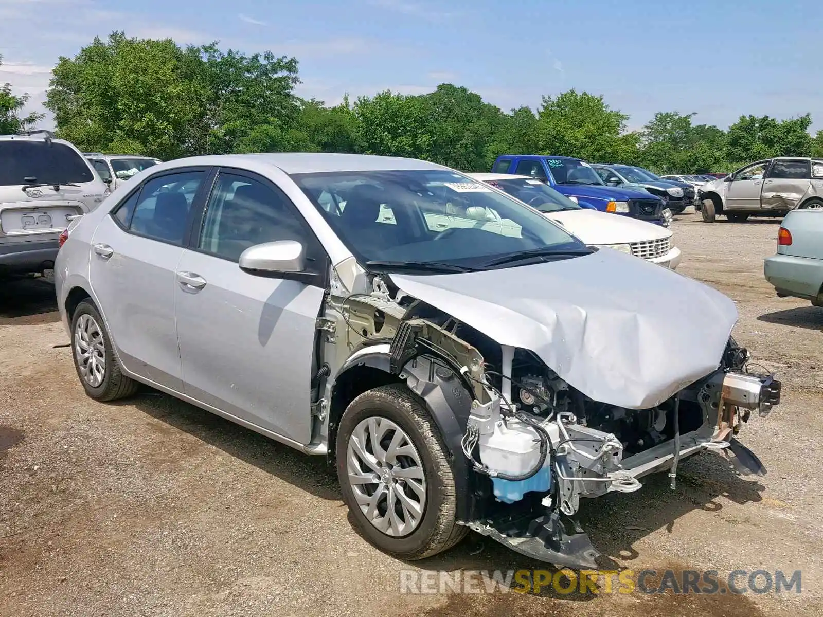 1 Photograph of a damaged car 2T1BURHE0KC171731 TOYOTA COROLLA 2019