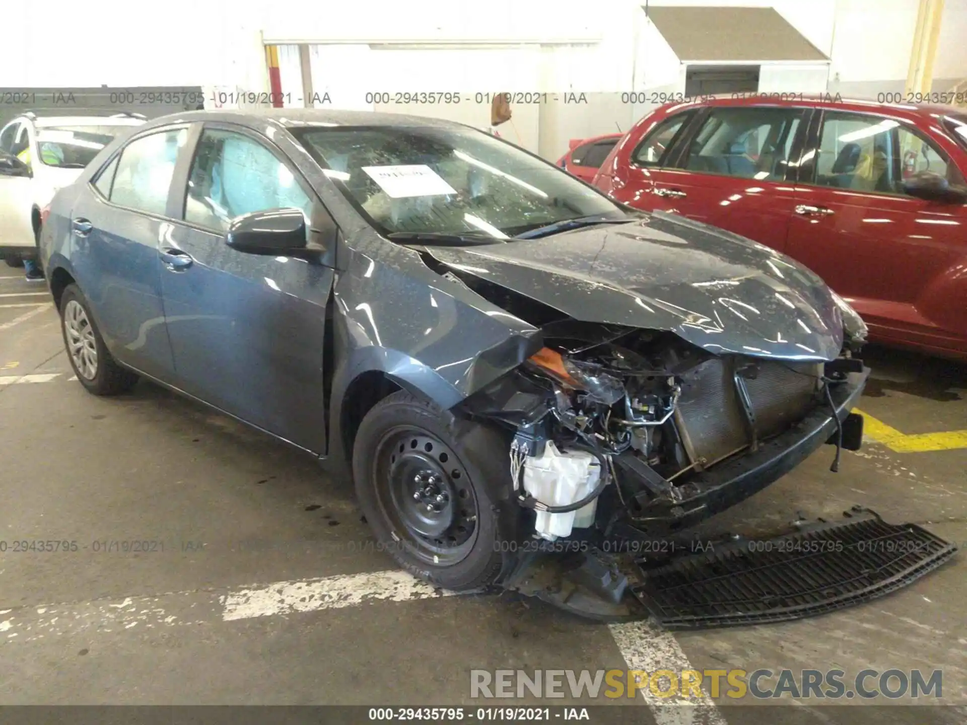 1 Photograph of a damaged car 2T1BURHE0KC172295 TOYOTA COROLLA 2019