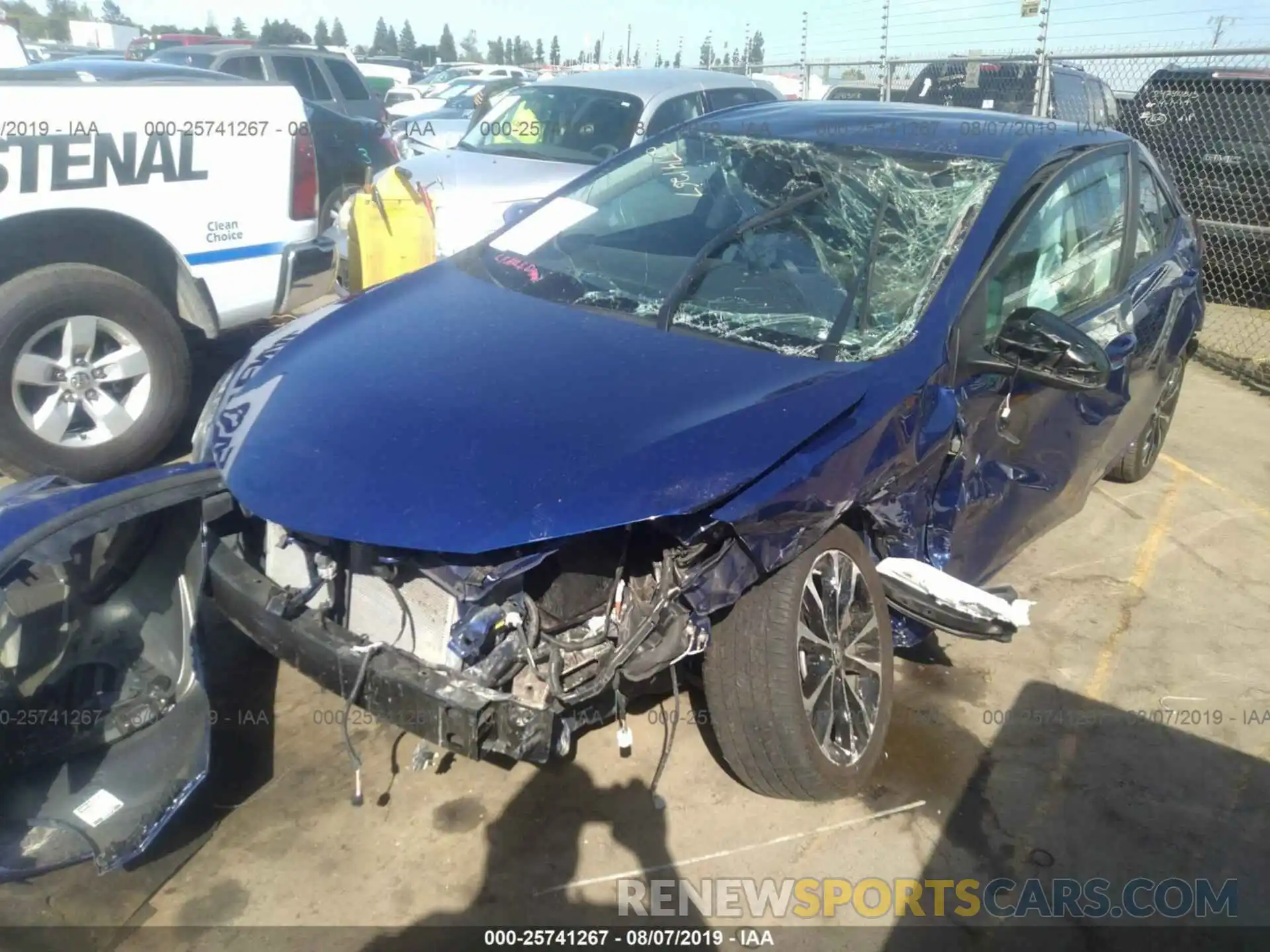 2 Photograph of a damaged car 2T1BURHE0KC172376 TOYOTA COROLLA 2019