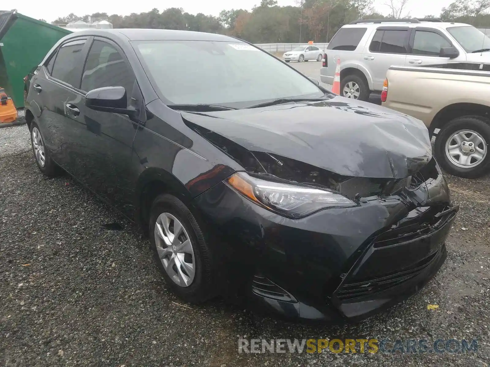 1 Photograph of a damaged car 2T1BURHE0KC172586 TOYOTA COROLLA 2019