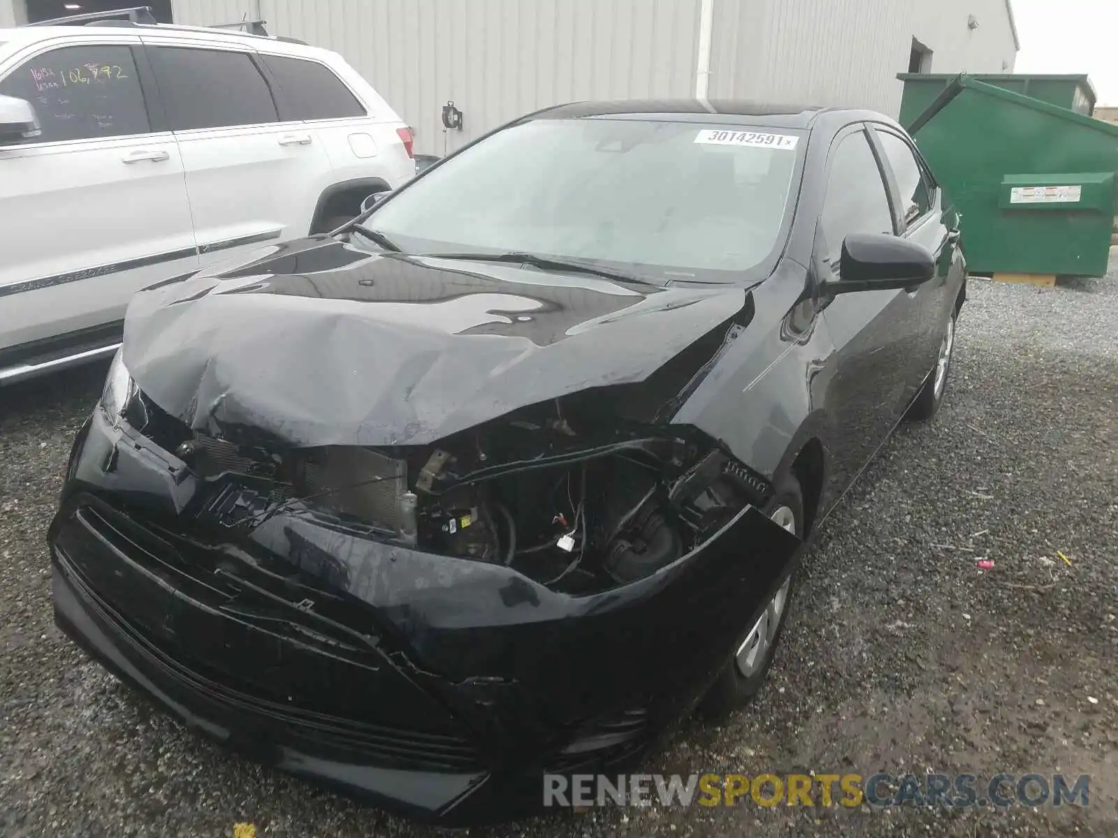 2 Photograph of a damaged car 2T1BURHE0KC172586 TOYOTA COROLLA 2019