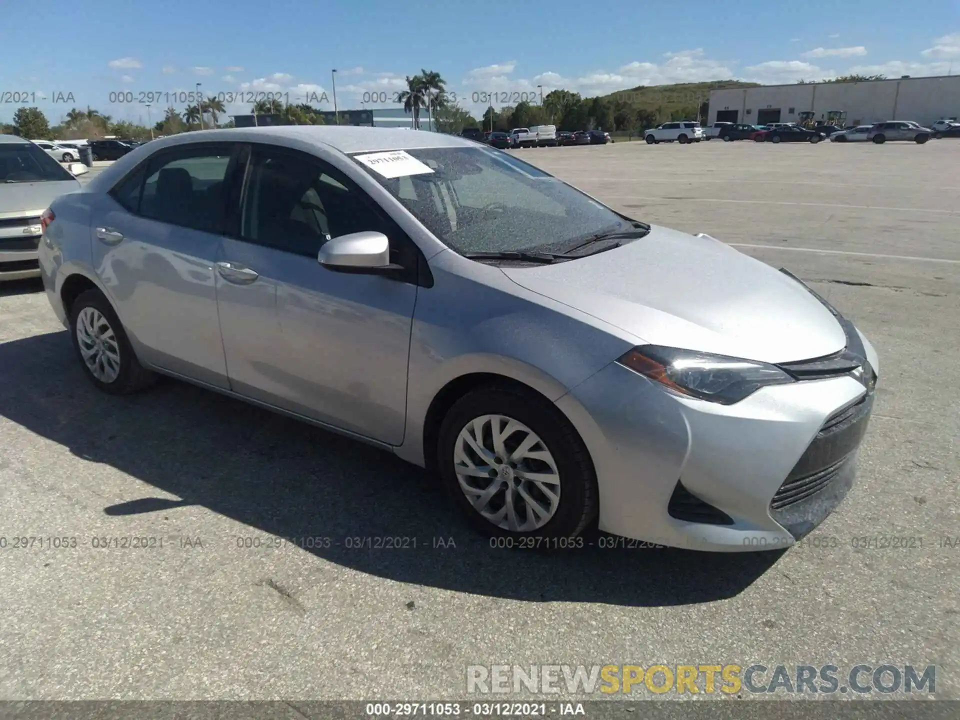 1 Photograph of a damaged car 2T1BURHE0KC172877 TOYOTA COROLLA 2019