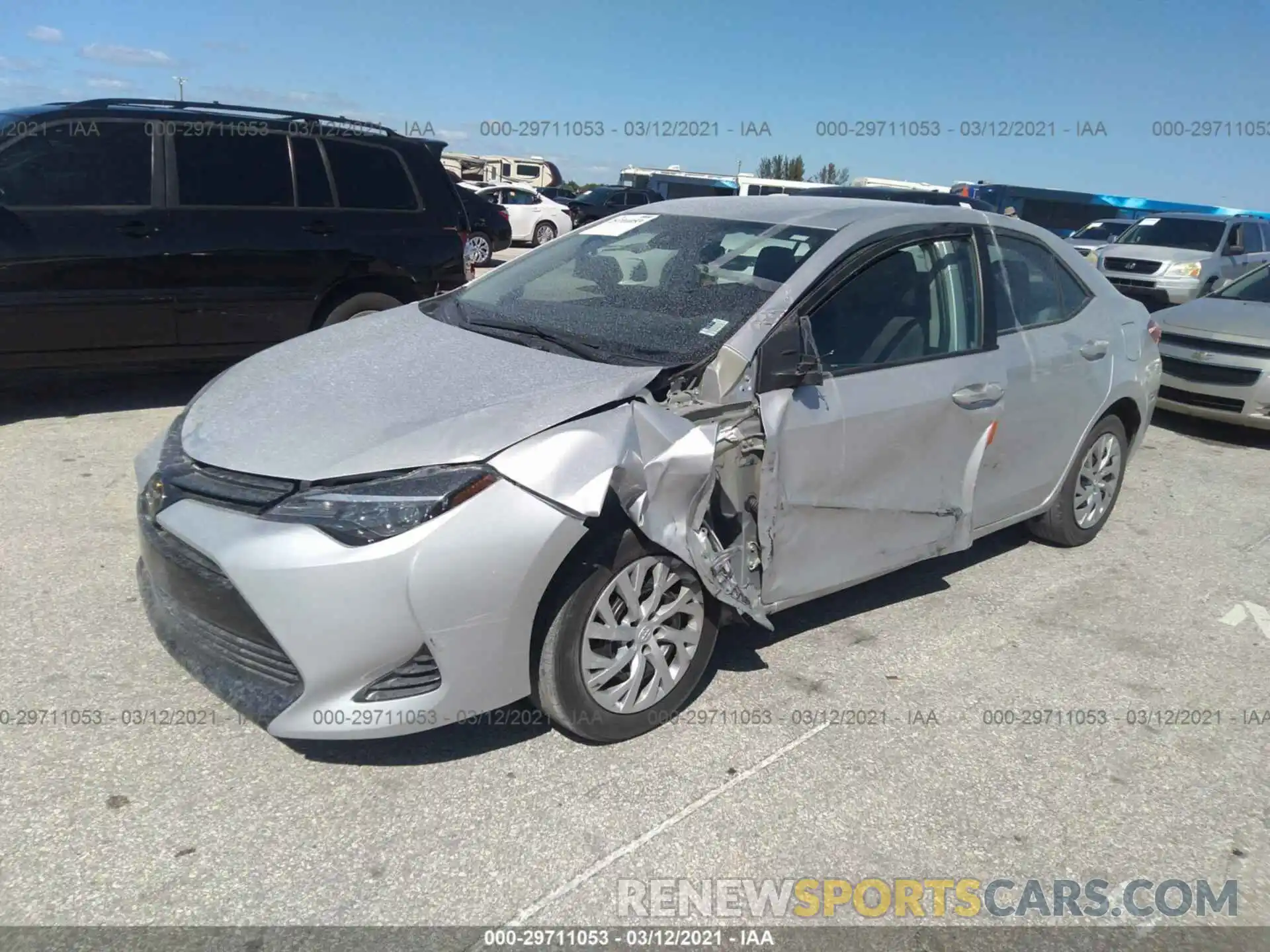 2 Photograph of a damaged car 2T1BURHE0KC172877 TOYOTA COROLLA 2019