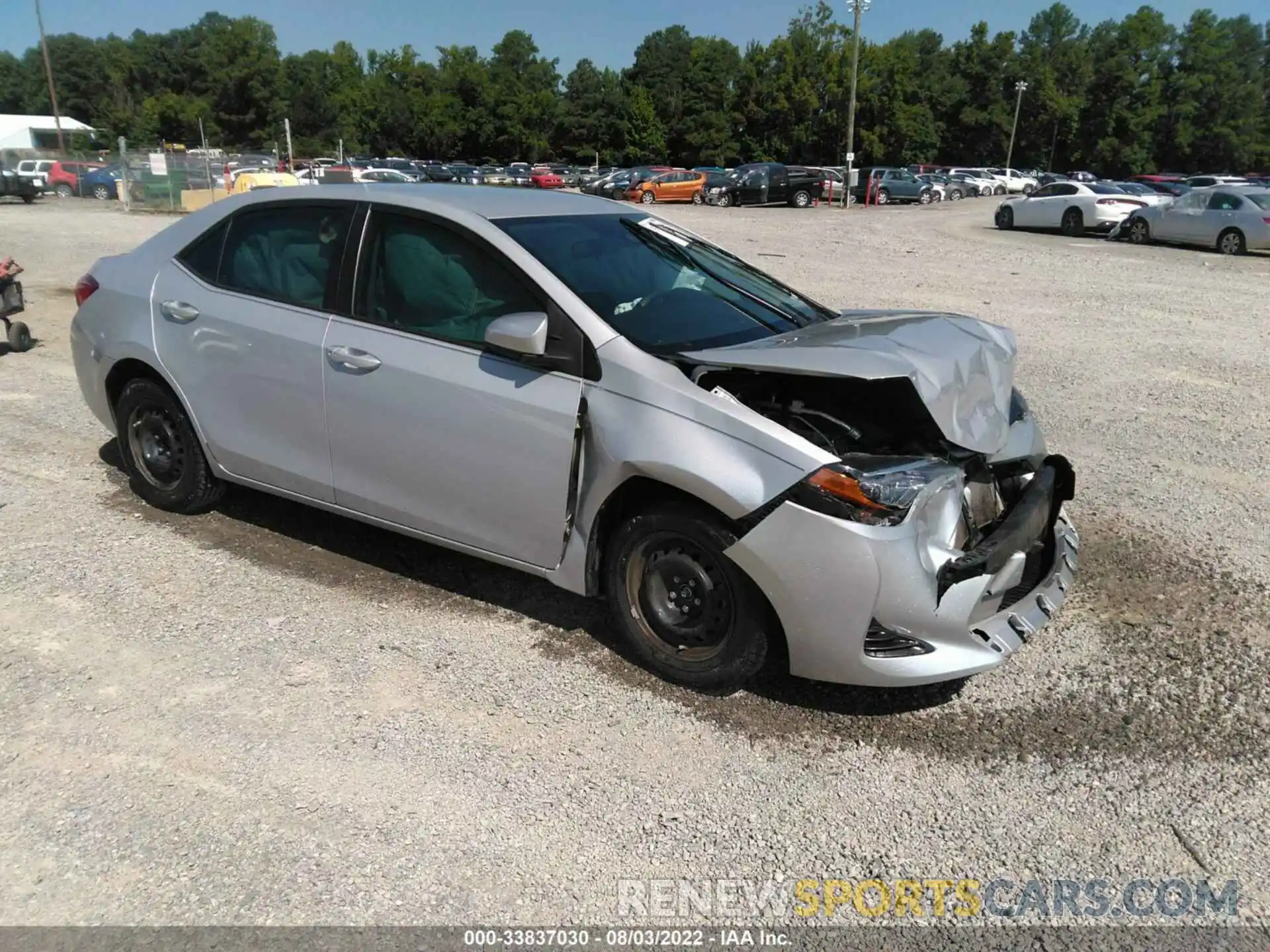 1 Photograph of a damaged car 2T1BURHE0KC173317 TOYOTA COROLLA 2019